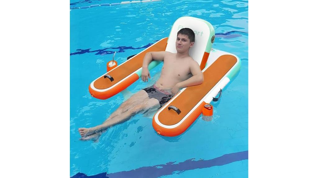 FBSPORT Inflatable Pool Float 
Lounger