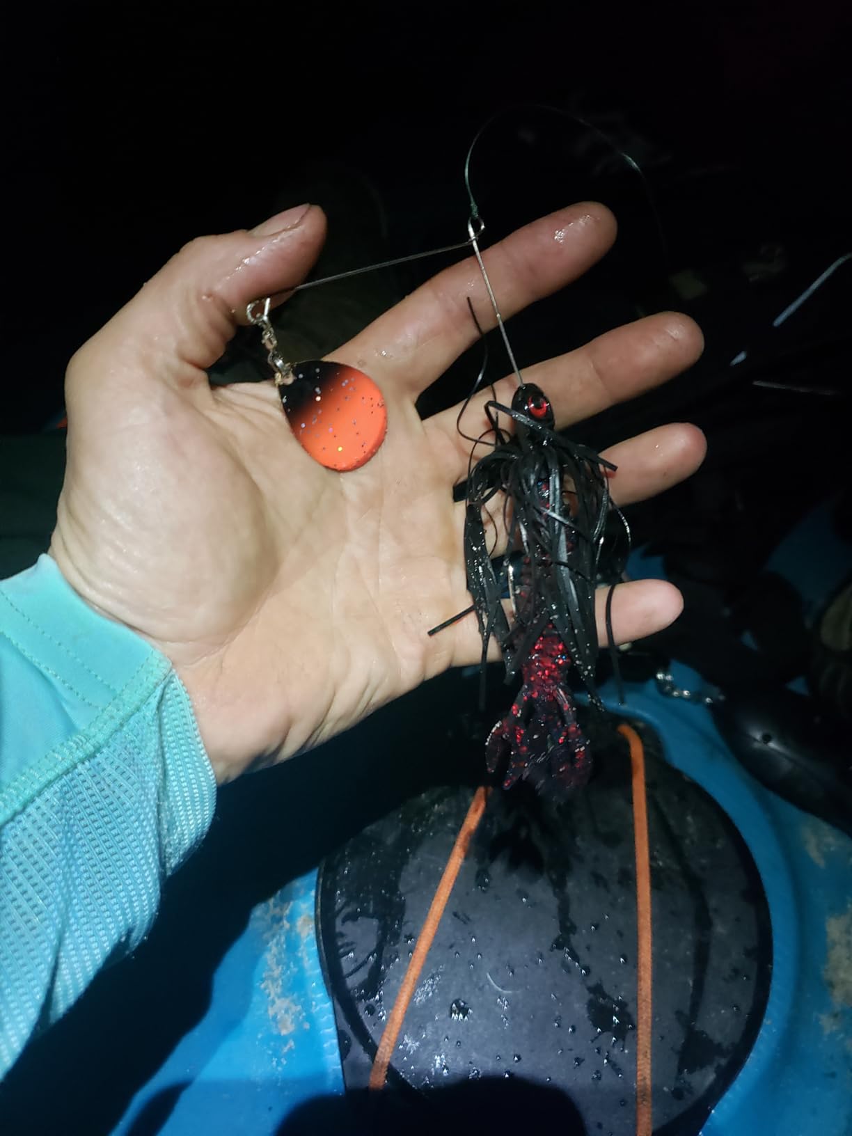 Northland Fishing Tackle Reed Runner Single Spin - Premium Spinner Baits for Freshwater - Assorted Lures for Bass, Pike, and Musky in 15 Colors & 3 Sizes - Customer Photo 1