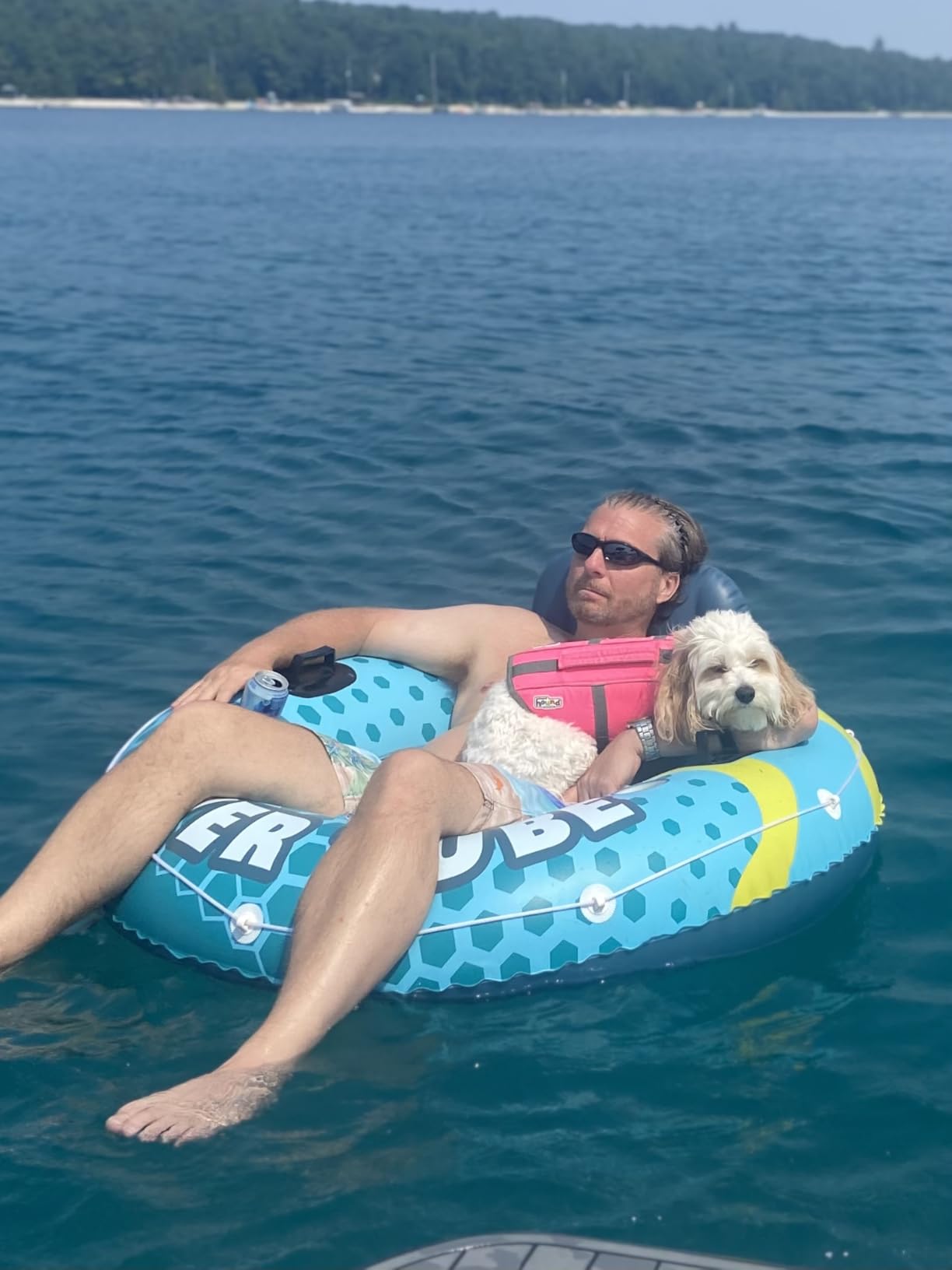 Outward Hound Granby Splash Dog Life Jacket, High-Buoyancy Dog Life Vest for Swimming, Boating, and Water Safety, Medium, Orange - Customer Photo 1