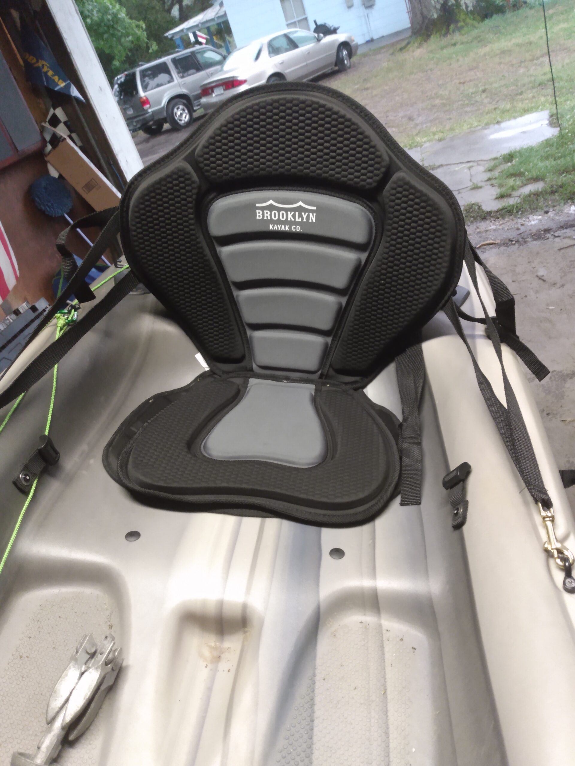 BKC UH-PS223 Universal Sit-On-Top Premium Memory Foam Padded Kayak Seat and Backrest with Adjustable Straps for Kayaking and Fishing by Brooklyn Kayak Company - Customer Photo 1