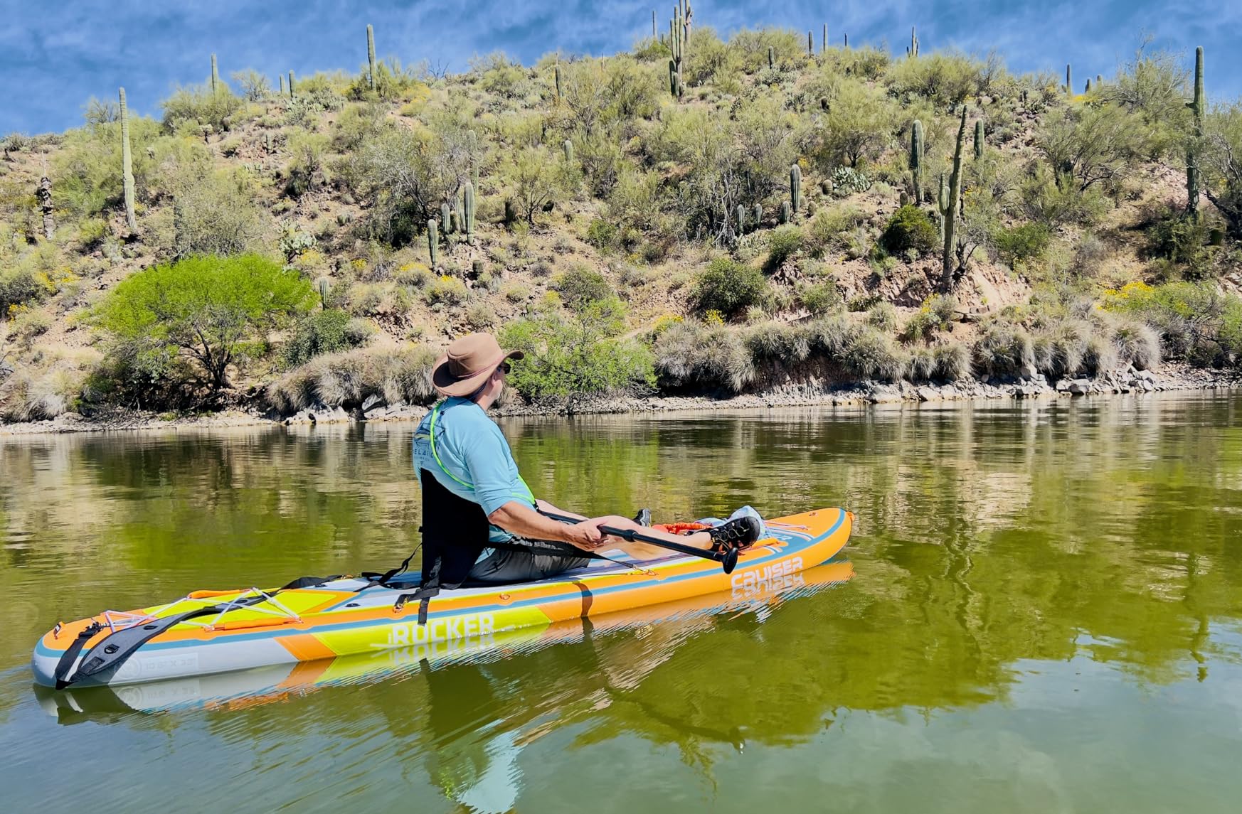 iROCKER Universal Kayak Seat for Inflatable Paddle Boards & SUP - Comfortable, Adjustable, & Portable Kayak Conversion Seat - Detachable Storage Bag, Cushioned Backrest, and Durable Neoprene Material - Customer Photo 1