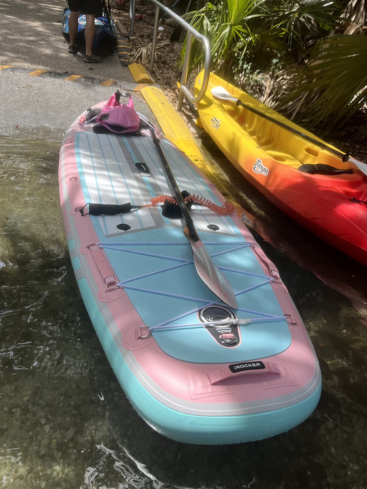 iROCKER Universal Kayak Seat for Inflatable Paddle Boards & SUP - Comfortable, Adjustable, & Portable Kayak Conversion Seat - Detachable Storage Bag, Cushioned Backrest, and Durable Neoprene Material - Customer Photo 2