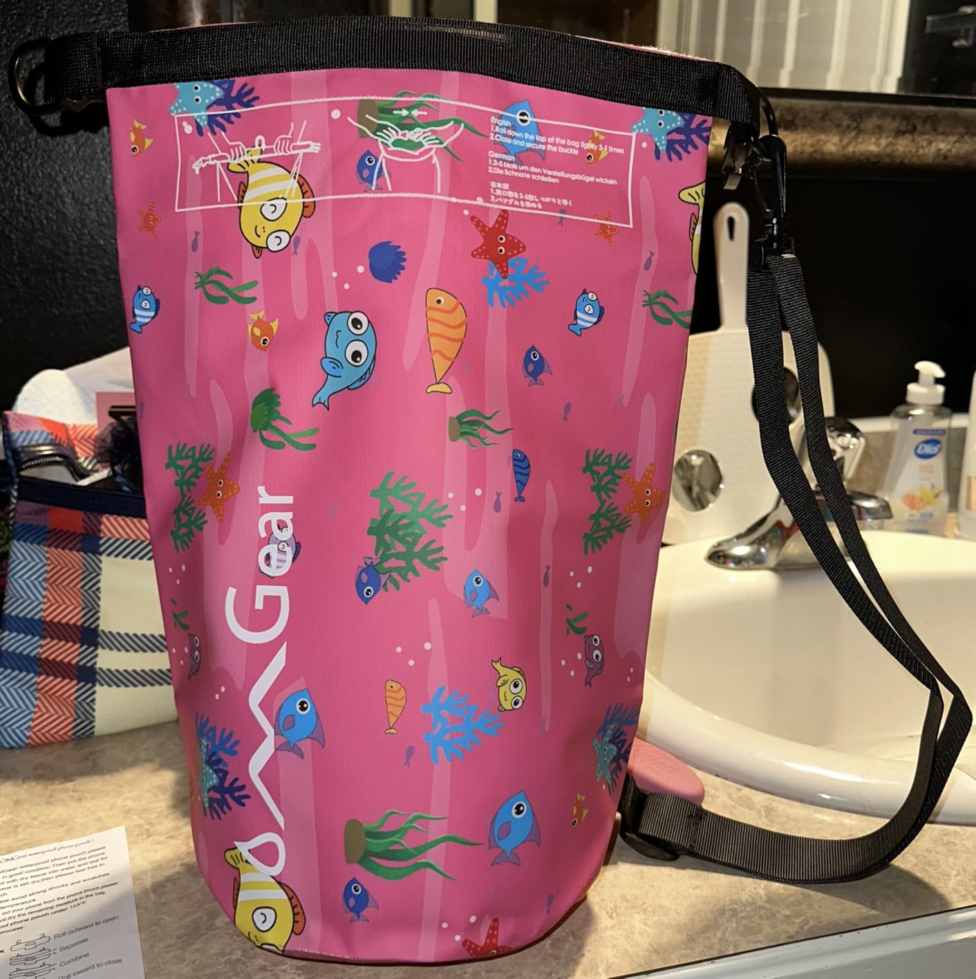 OMGear Waterproof Dry Bag Backpack Phone Pouch 40L/30L/20L/10L/5L Floating Dry Sack for Kayaking Boating Outdoors Activities - Customer Photo 2