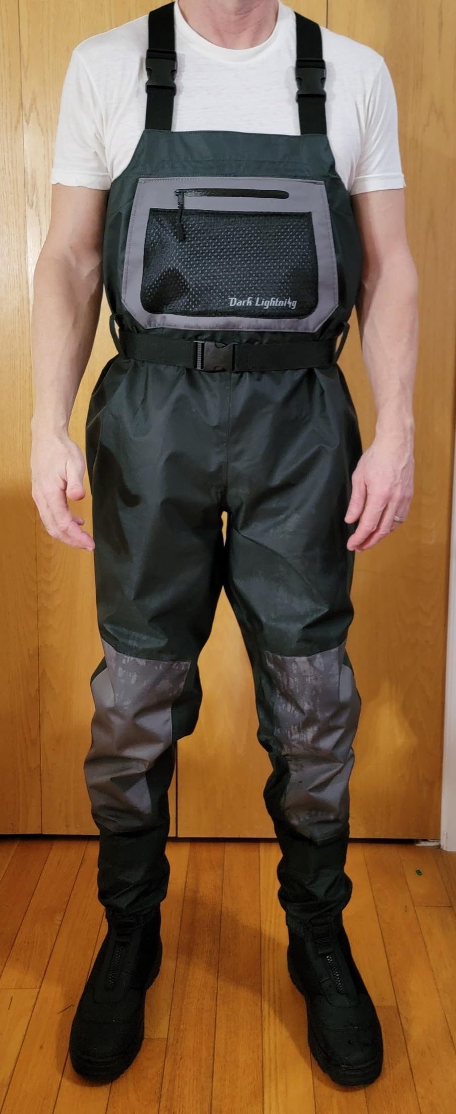 Dark Lightning Breathable Insulated Chest Waders, Perfect for 4 Seasons Fly Fishing Stocking Foot Waders for Men and Women - Customer Photo 2