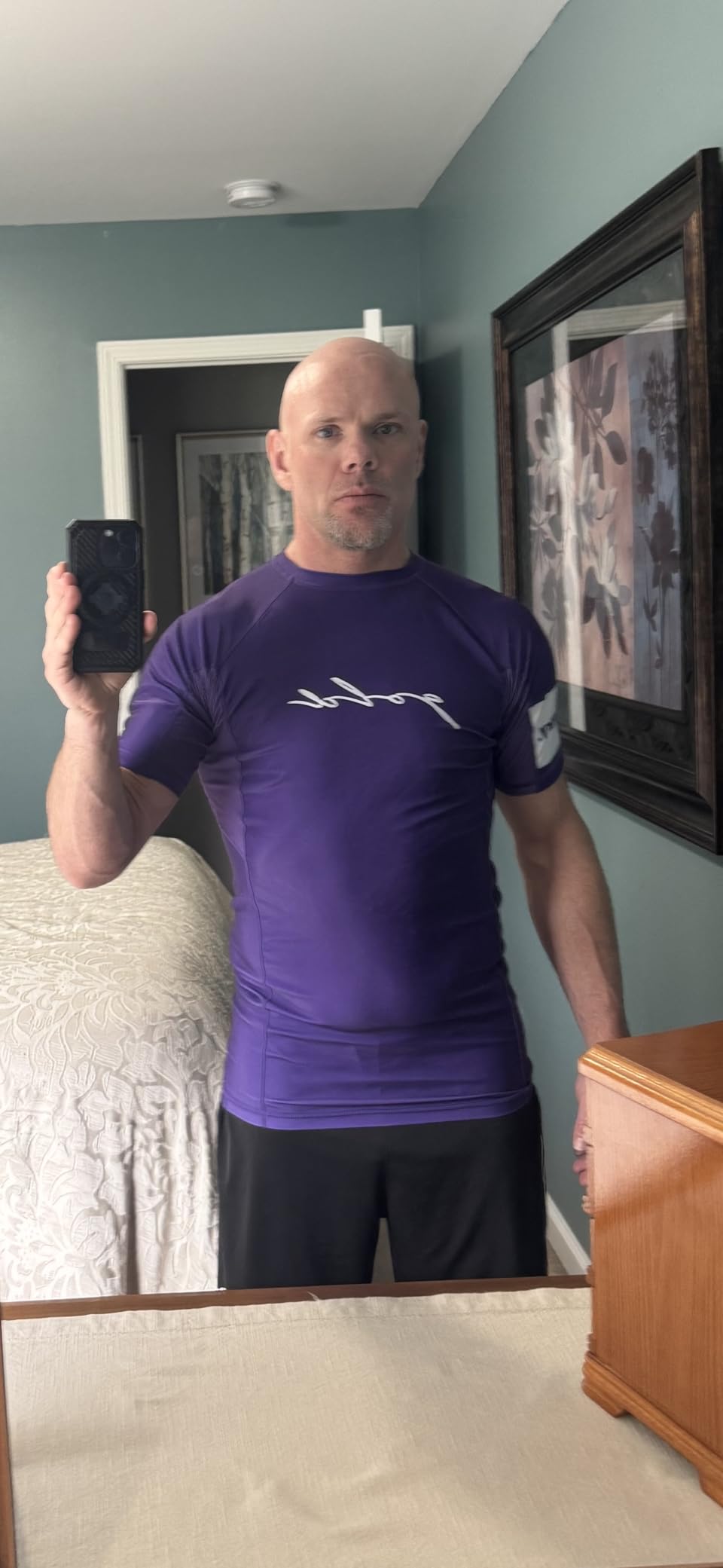 Gold BJJ Foundation Rash Guard - Ranked No-Gi and Gi Jiu Jitsu Rashguard - Customer Photo 2