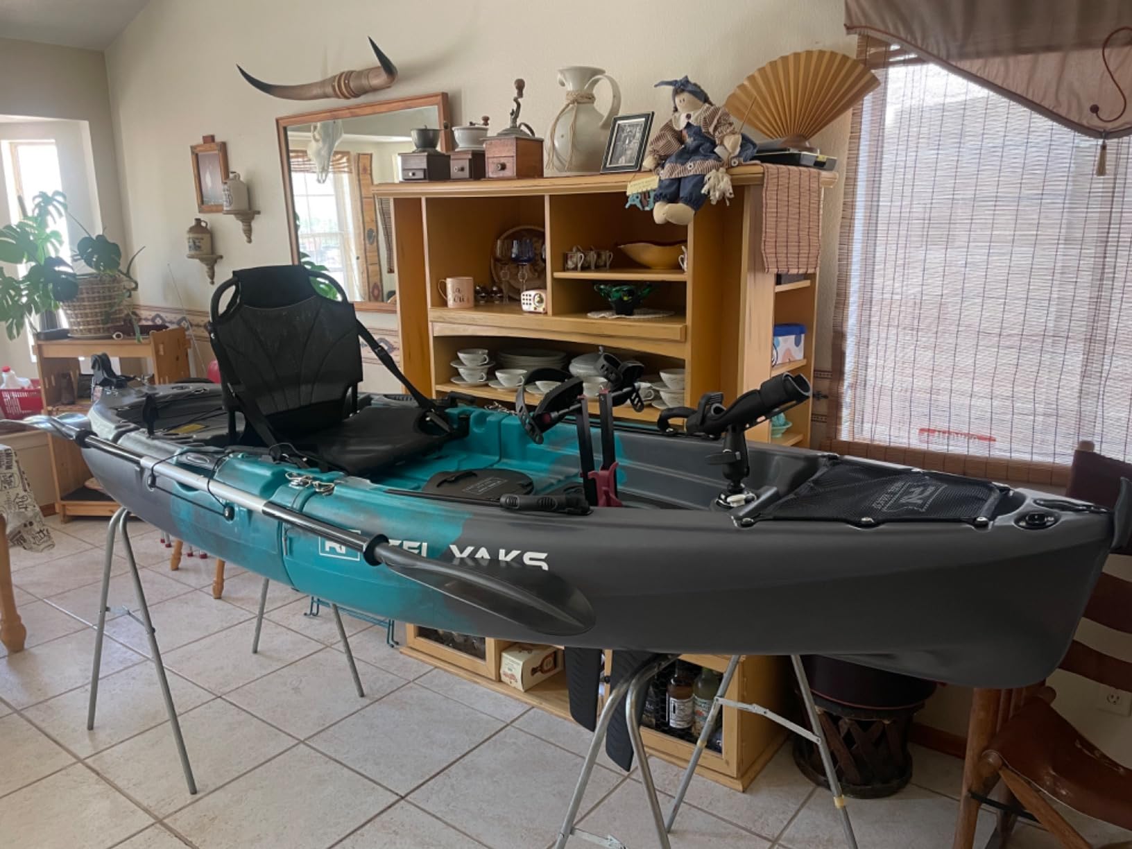 Raptor Modular Fishing Kayak - 9.5ft Lightweight Sit On Top Kayak for Adults & Youth - Stable & Portable, Ideal Space-Saving Design for Travel - 380lbs Capacity Customer Review Raptor Modular Fishing Kayak - 9.5ft Lightweight Sit On Top Kayak for Adults & Youth - Stable & Portable, Ideal Space-Saving Design for Travel - 380lbs Capacity - Customer Photo 1