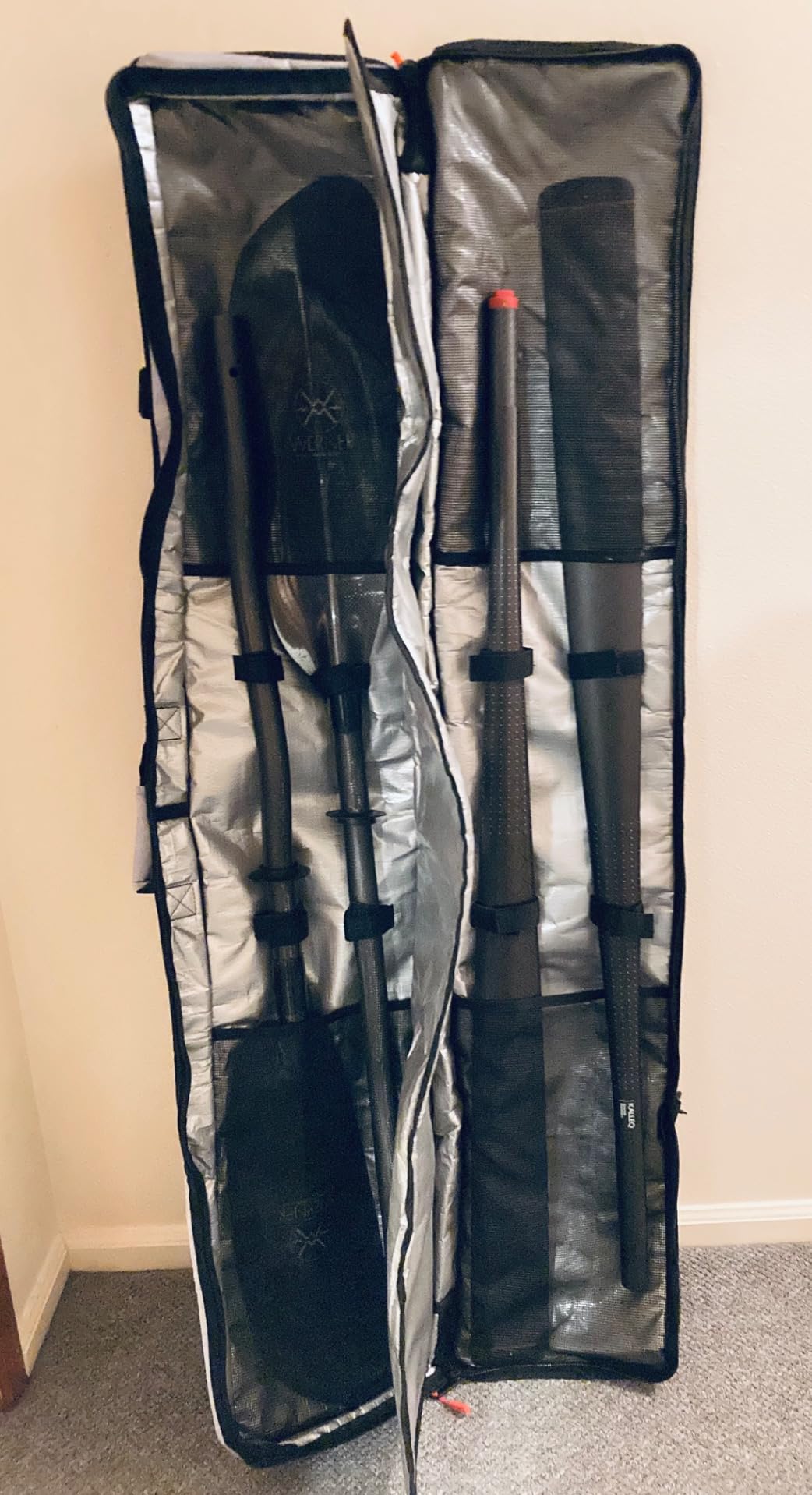 OCEANBROAD Kayak Paddle Bag for 2-Piece Kayak Paddles Kayak Paddle Transportation and Storage Bag - Customer Photo 1