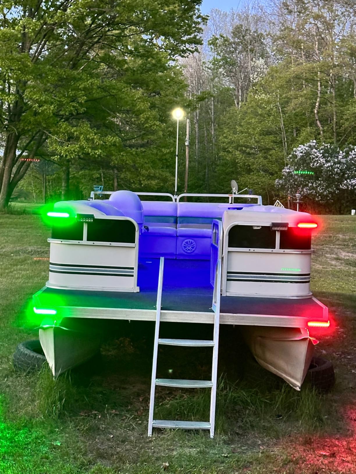 LED Navigation Light, Red and Green Marine Lights for Boats, Bow Lights for Night Fishing and Boating - Customer Photo 1