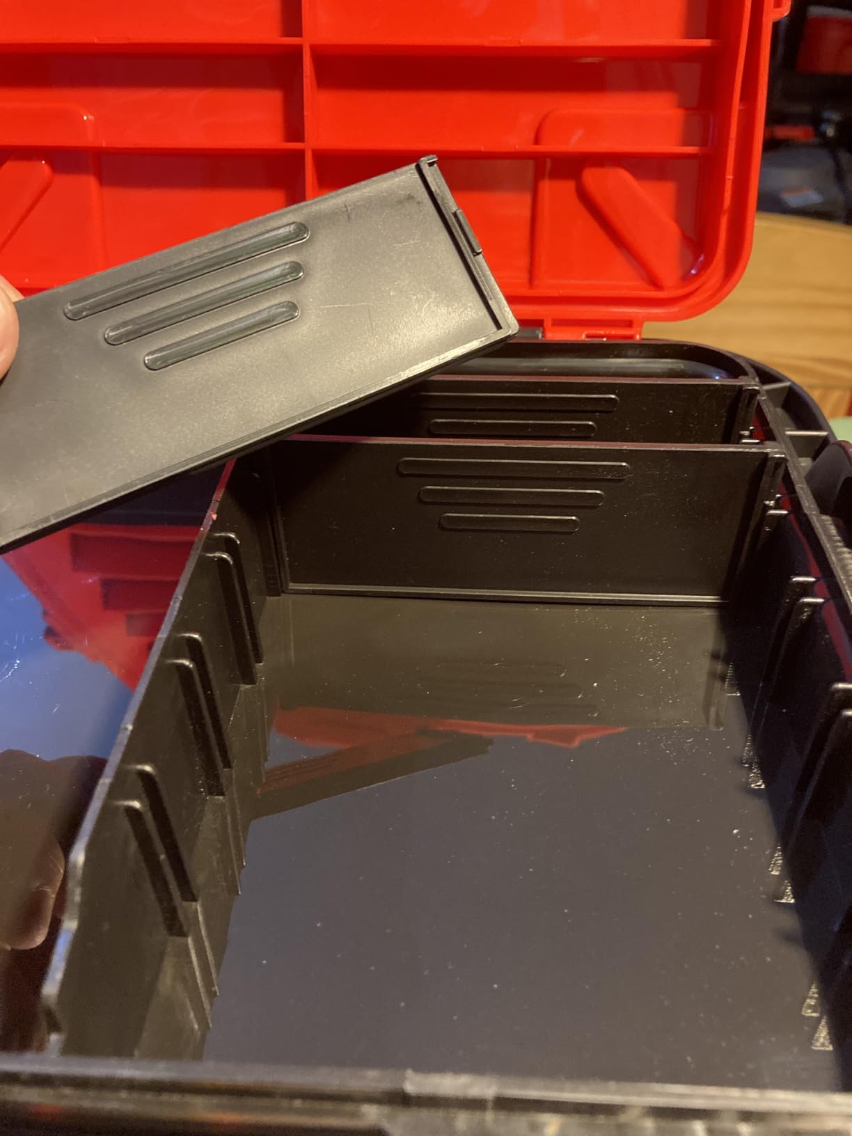 MadBite By KastKing RigHub Portable Tackle Storage Box, Adjustable Rod Holder, Cup Holder, Removable Dividers, Ideal for Fishing Lures and Gear Storage, Kayak Fishing, Ice Fishing - Customer Photo 3