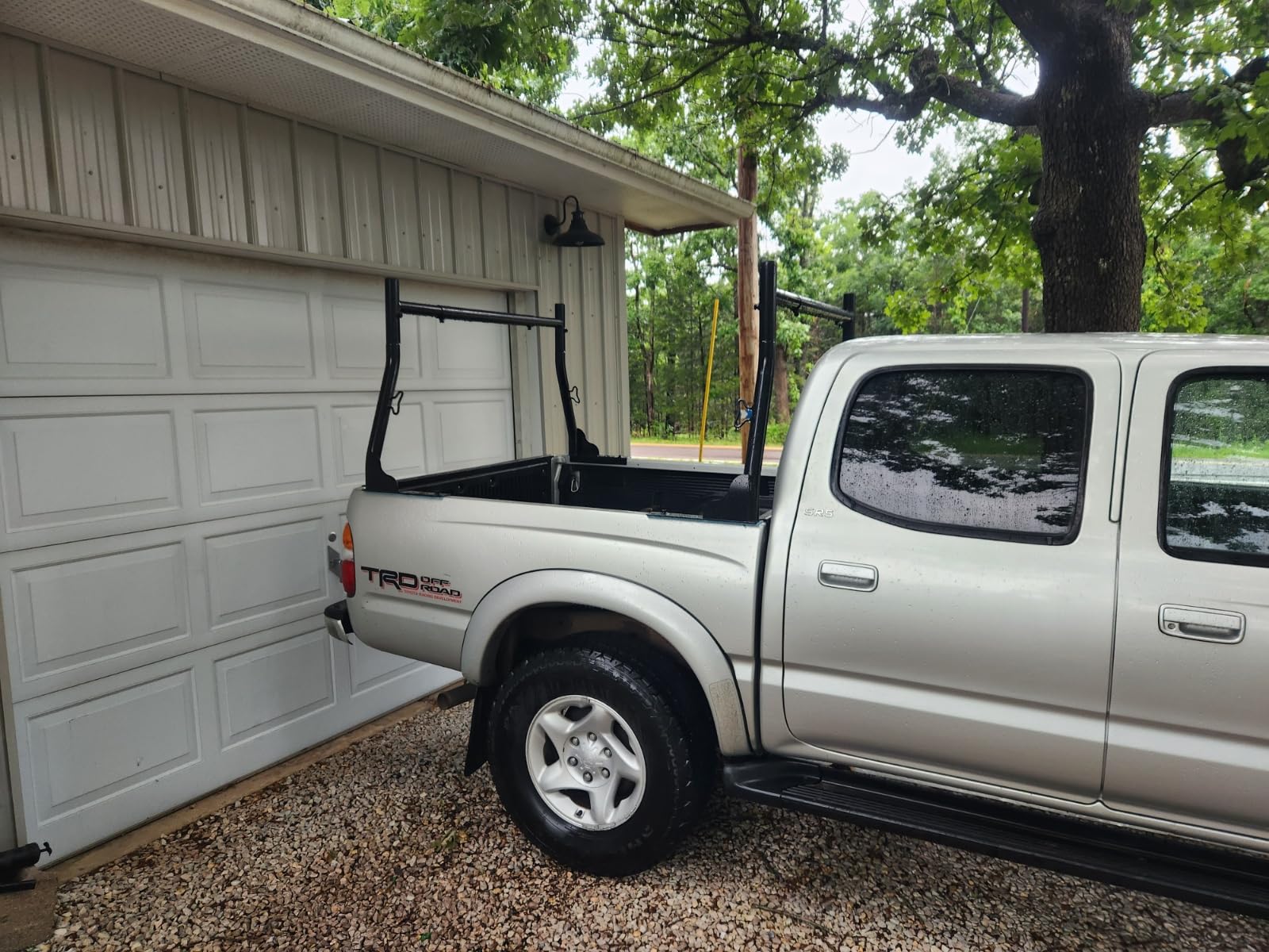 AA-Racks Model X31-J Truck Ladder Rack 800Ibs Capacity with (8) Non-Drilling Z-Clamps Extendable Steel Pick-Up Truck Bed Ladder Rack Two-bar Set - Black - Customer Photo 1