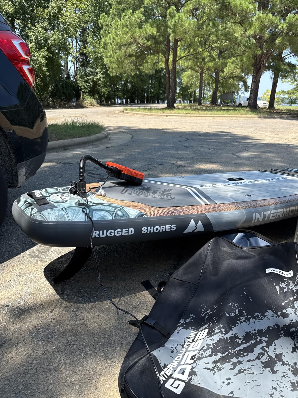 11'x34 Ultra Wide Paddleboard, Inflatable SUP&430lb Capacity for All Skill, Stand-up Paddle Board for Yoga/Family, EVA Deck, US Fin, High-Pressure Pump, 100L Bag, Safety Leash Customer Review 11'x34 Ultra Wide Paddleboard, Inflatable SUP&430lb Capacity for All Skill, Stand-up Paddle Board for Yoga/Family, EVA Deck, US Fin, High-Pressure Pump, 100L Bag, Safety Leash - Customer Photo 2