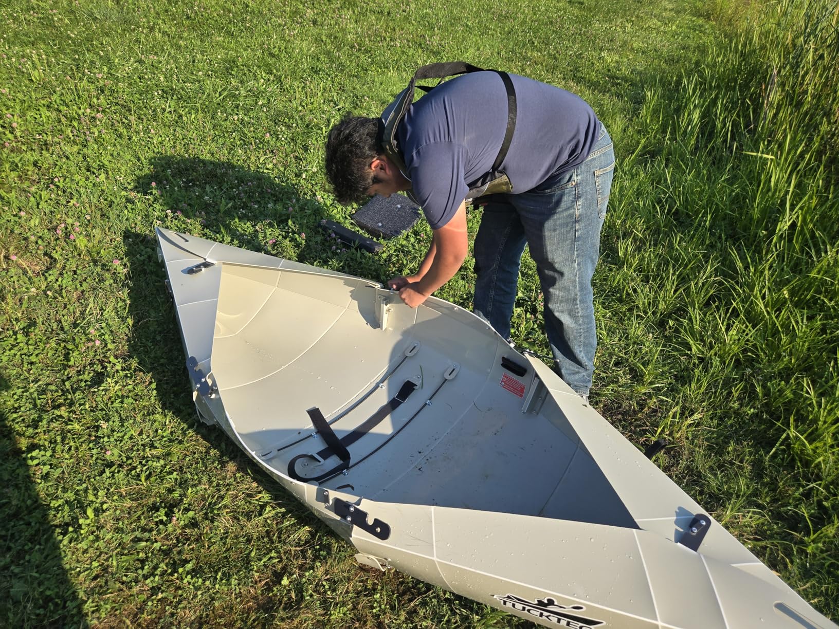 Tucktec 8' Jr. Foldable Kayak - 225 lb. Capacity - Made in USA - Customer Photo 1