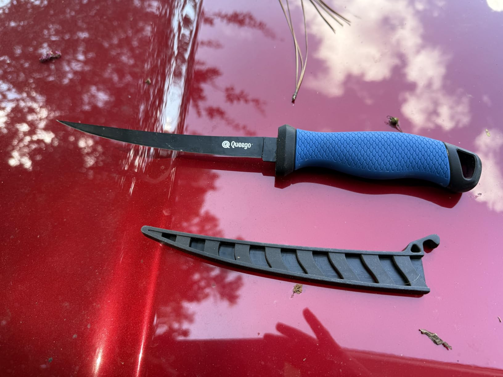 Fish Fillet Knife 7 Inch,Razor-Sharp Flexible Blade,Ergonomic Non-Slip Handle - Perfect for Slicing Fish,Includes Safety Sheath and 1 Two Stage Knife Sharpener - Customer Photo 1