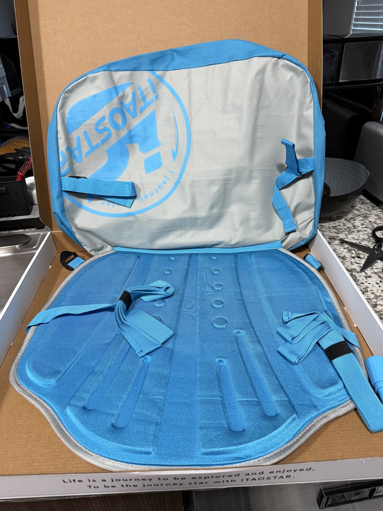 Inflatable SUP Seat with Backrest - Premium Paddle Board Chair for Surfboard, Kayak & Boat, Comfortable Blow Up Seat for Adults & Kids, Lightweight SUP Accessories for Versatile Use - Customer Photo 1