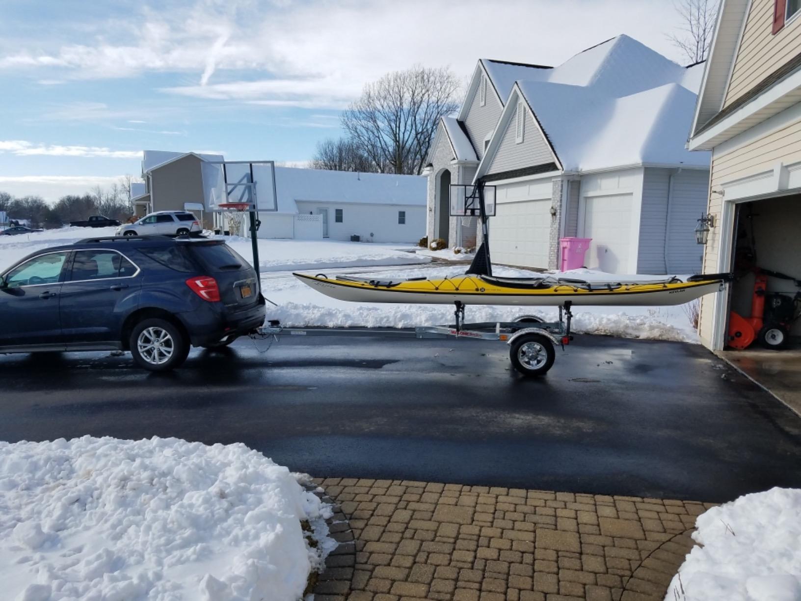 Malone MPG460G MicroSport Kayak Trailer | 20' / 800 lbs Capacity | Fully Submersible | 78