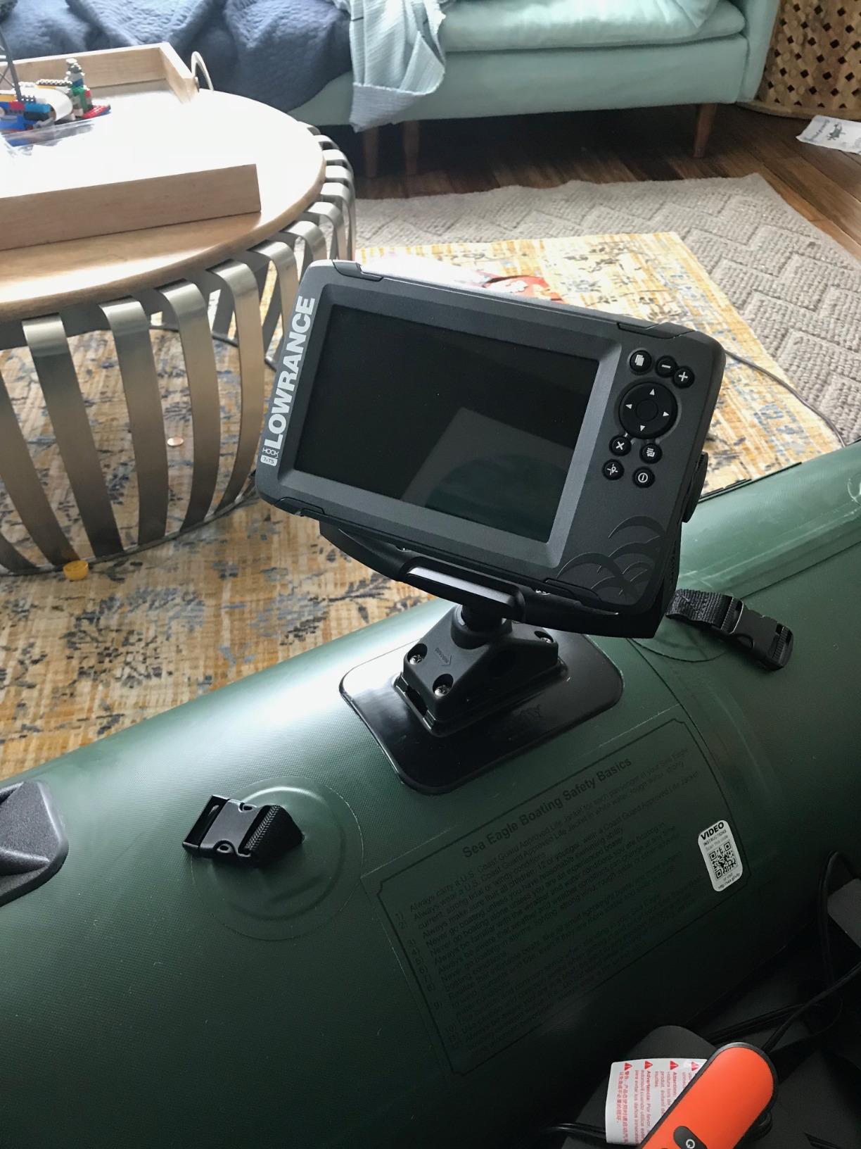 Sea Eagle 285 Frameless Inflatable 9' Pontoon Fishing Boat - 1 Person- Lightweight, Portable-Perfect for Hunting & Fishing-Sets up in 5 Minutes - Customer Photo 1