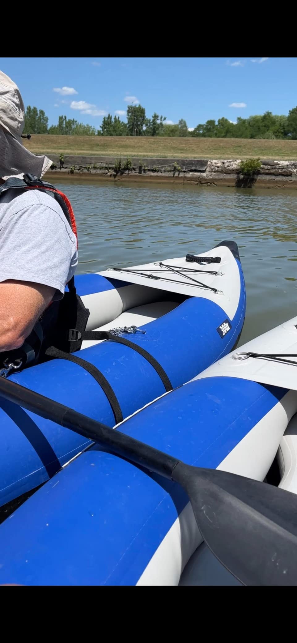 Sea Eagle 300X Explorer Touring, Camping, Fishing Whitewater Inflatable Kayak, Solo, Self-Bailing, Drop Stitch Floor-Paddle, Seat, Pump, Skeg, Bag - Customer Photo 2