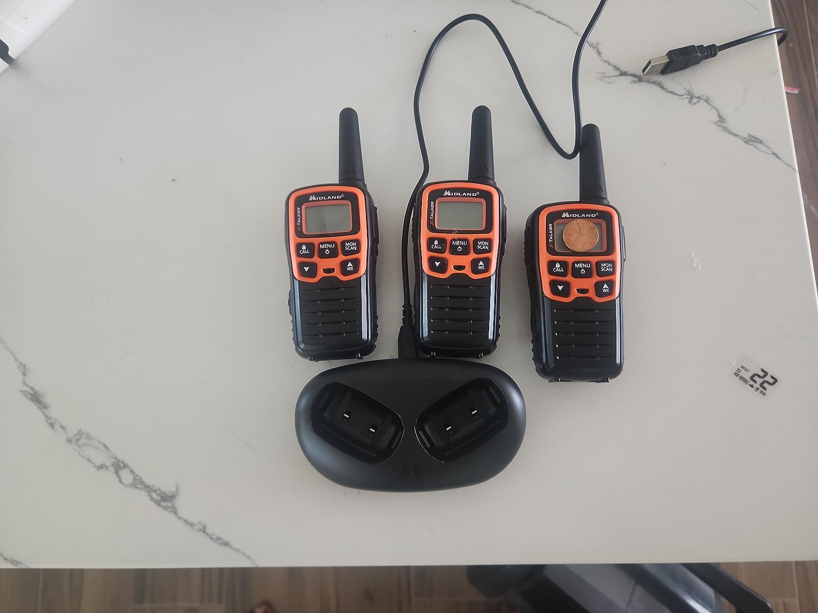 Midland- T51VP3 X-TALKER Spotting and Recovery Walkie-Talkie Long Range - FRS Two Way Radio for kids Caravanning with NOAA Weather Scan + Alert, 38 Privacy Codes - Black/Orange - 2 Pack Customer Review Midland- T51VP3 X-TALKER Spotting and Recovery Walkie-Talkie Long Range - FRS Two Way Radio for kids Caravanning with NOAA Weather Scan + Alert, 38 Privacy Codes - Black/Orange - 2 Pack - Customer Photo 3