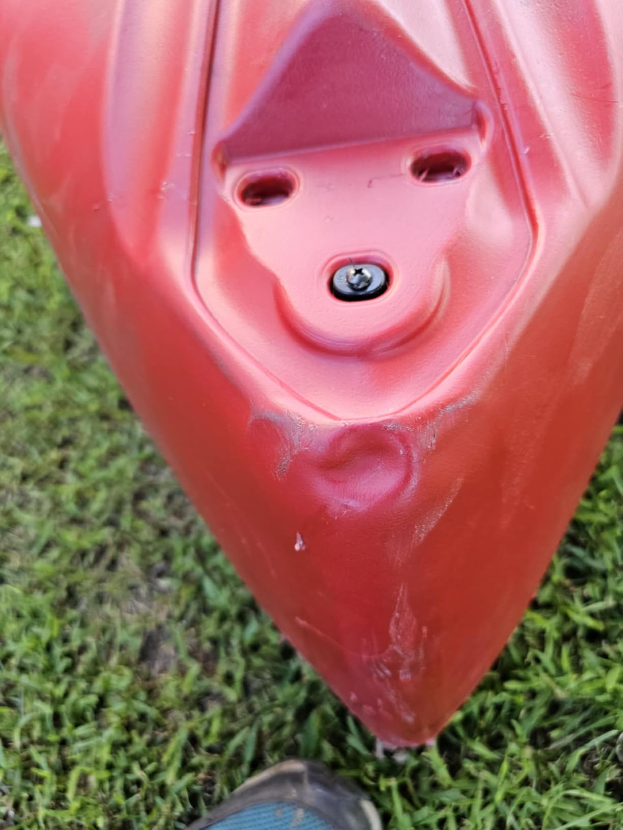 Lifetime Kodiak Canoe with 2 Paddles, Red, 13' - Customer Photo 3