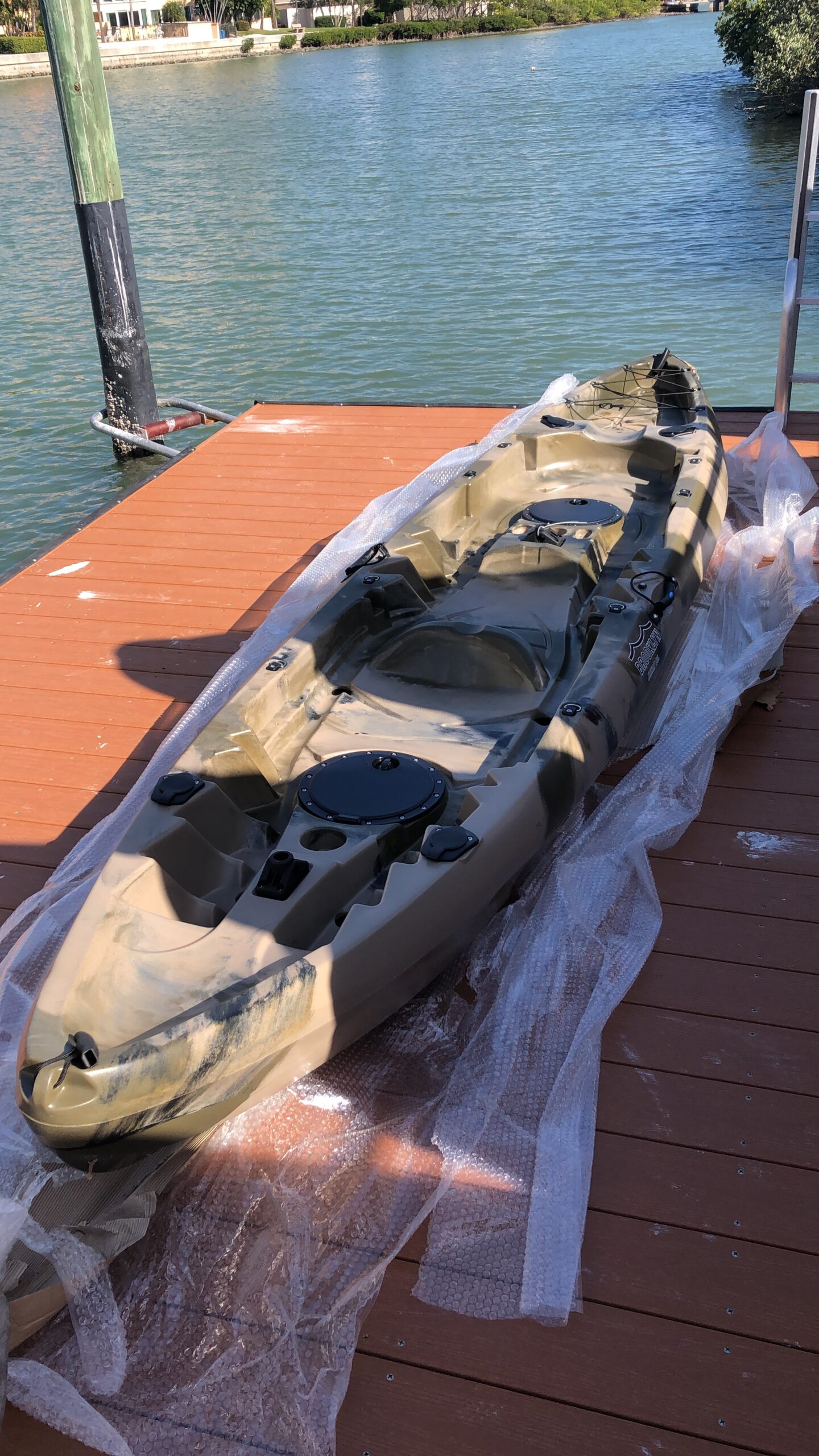 Brooklyn Kayak Company BKC 12.5-Ft Tandem Sit-on-Top Fishing Kayak, 2-3 Persons, Padded Seats, Paddles, 6 Rod Holders, 600 lbs Capacity, Trolling-Motor-Ready, for Lake or Ocean - Customer Photo 2