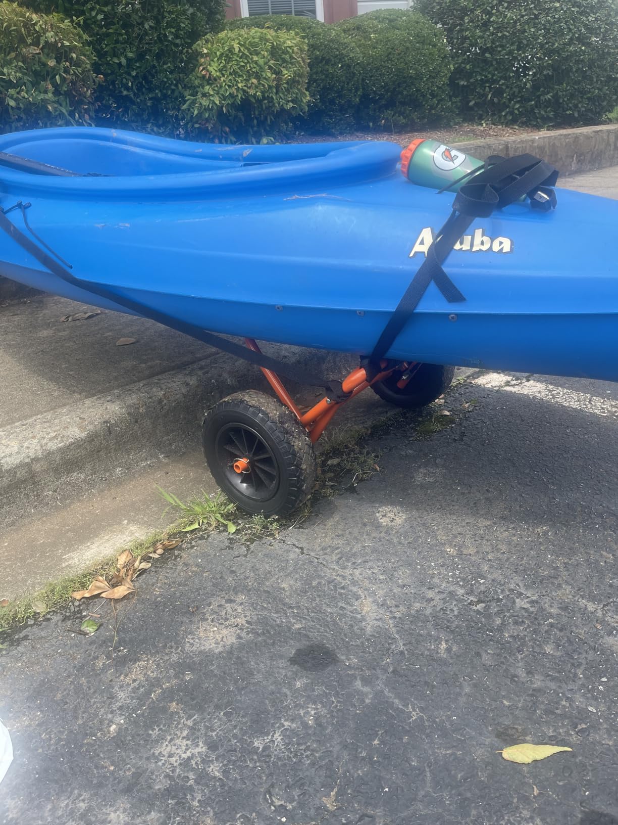 Kayak Cart – 150 Lbs Capacity Canoe Dolly with Airless Tires, Foldable Aluminum Frame, and Carrying Bag for Personal Watercraft by Rad Sportz (Orange) - Customer Photo 4