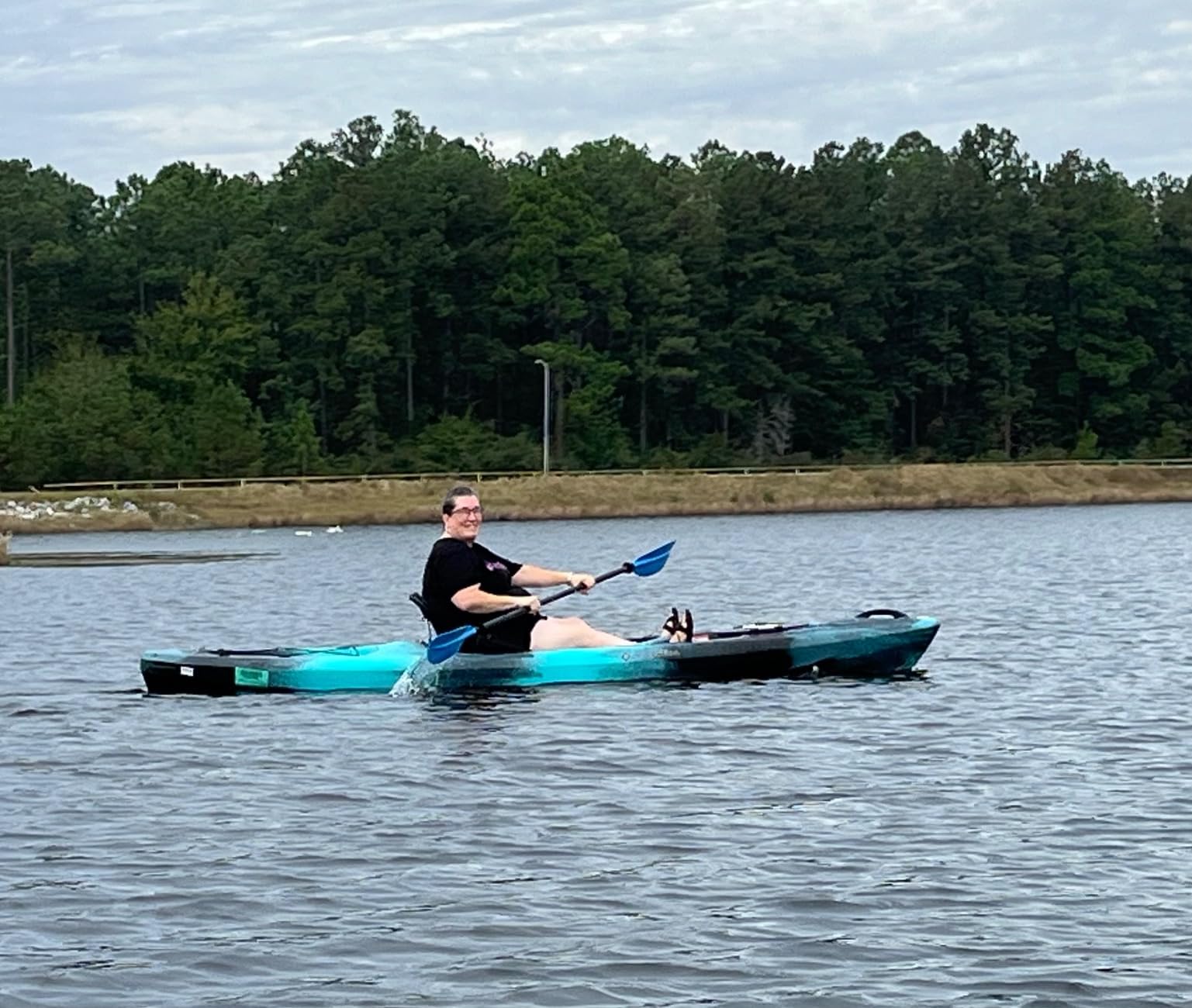 Perception Pescador 12 | Sit on Top Fishing Kayak with Front Storage Well | Large Rear Storage and Dual Rod Holders | 12' - Customer Photo 2