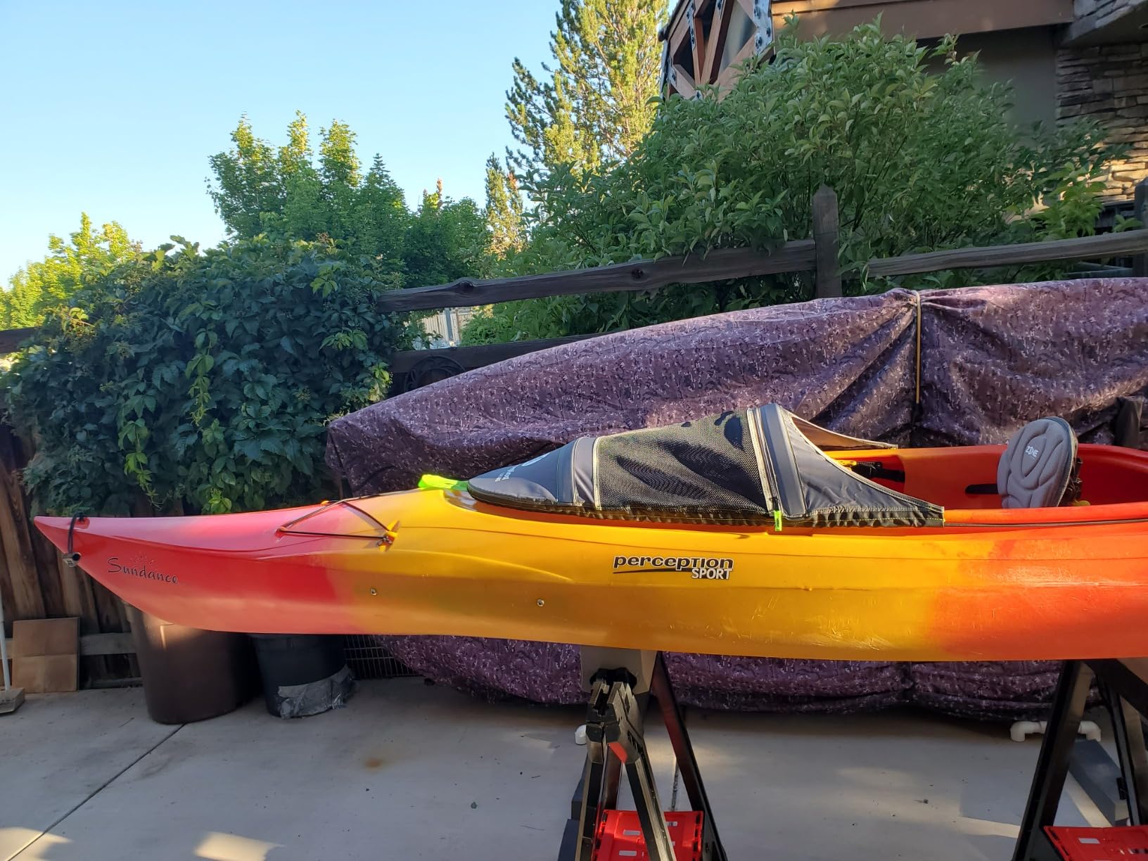 Perception Kayaks Sun Shield for Sit-Inside Kayaks - Size Grey, P12-P13 - Customer Photo 4