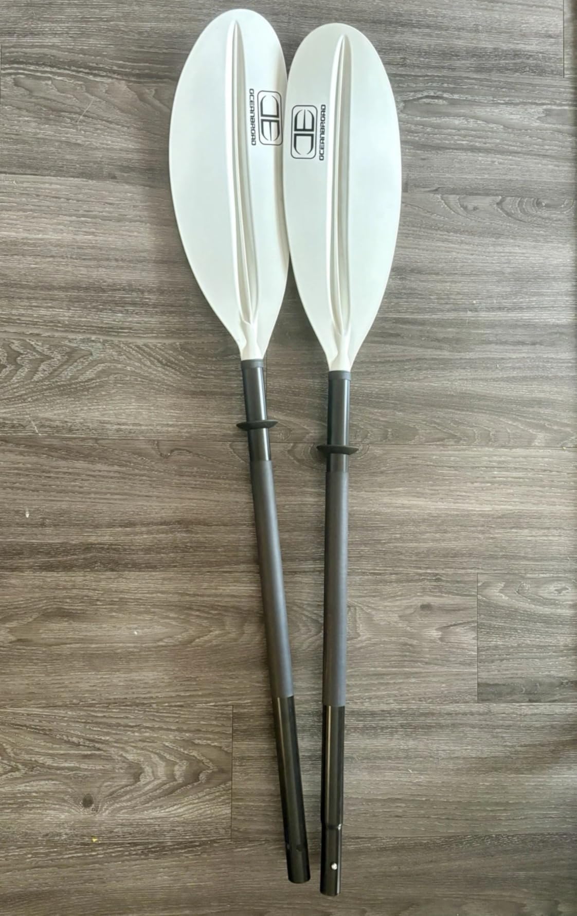 OCEANBROAD Kayak Paddle 86in/218cm, 90.5in/230cm, 95in/241cm Alloy Shaft Kayaking Boating Canoeing Oar with Paddle Leash - Customer Photo 1