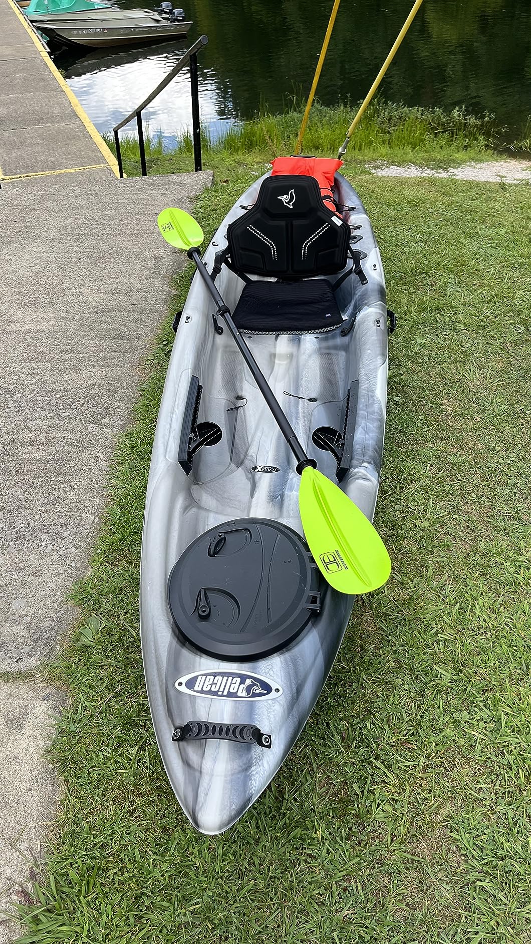 OCEANBROAD Kayak Paddle 86in/218cm, 90.5in/230cm, 95in/241cm Alloy Shaft Kayaking Boating Canoeing Oar with Paddle Leash - Customer Photo 2