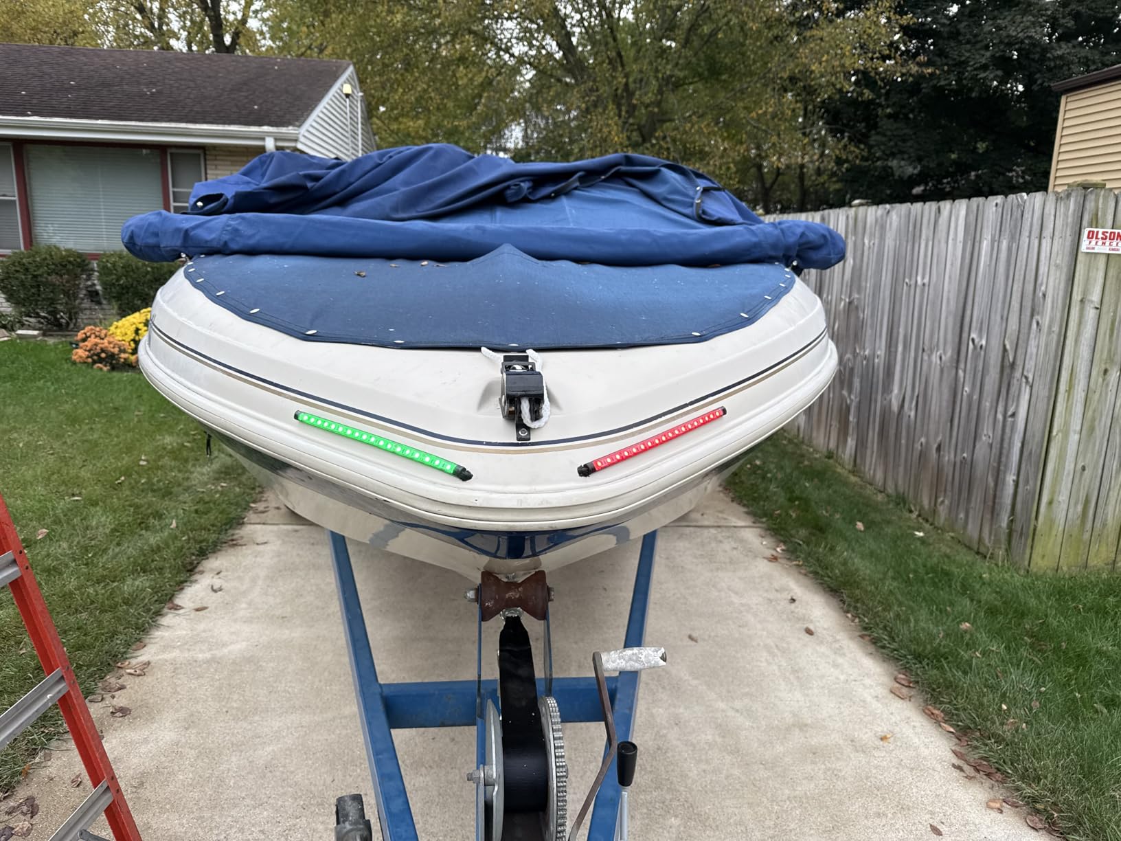 Botepon Navigation Lights - LED Bow Lights, Green & Red, Night Fishing, Deck, IP67 Waterproof for Pontoon, Dinghy, Kayak, Jon Boat, Yacht - Customer Photo 1