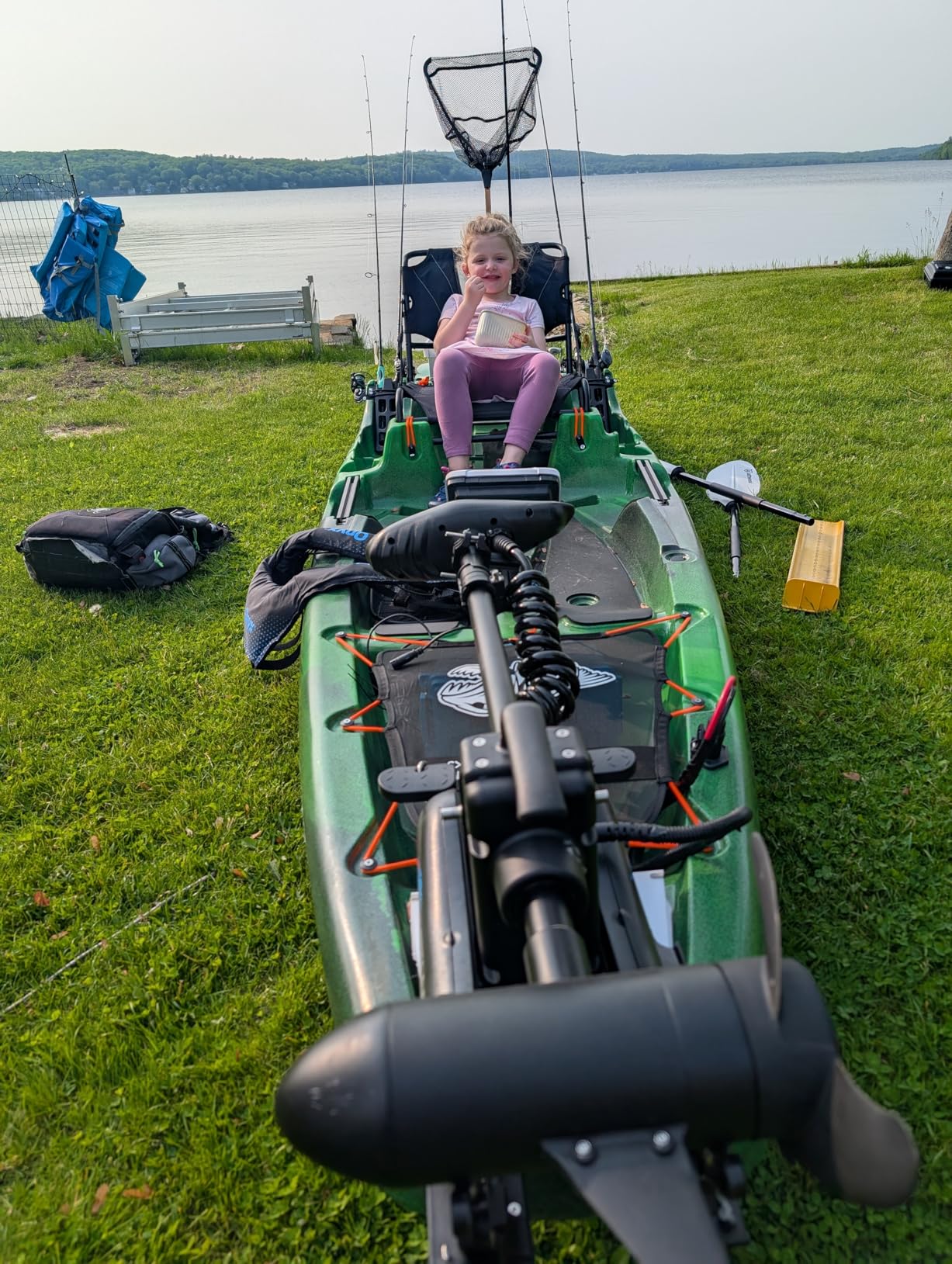 Perception Kayaks Outlaw 11.5 | Sit on Top Fishing Kayak | Fold Away Lawn Chair Seat | 4 Rod Holders | Integrated Tackle Trays | 11' 6