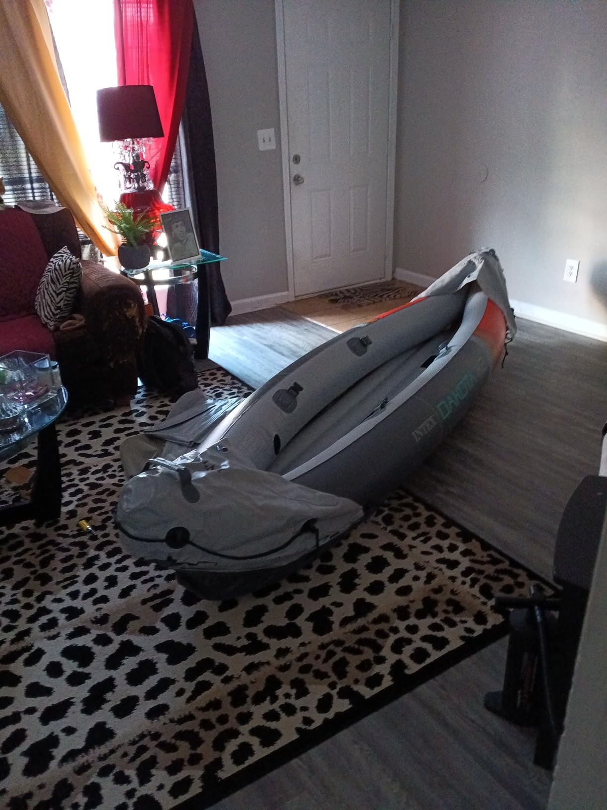 INTEX 2-Person Inflatable Kayak Set, Dakota K2 with 86in Oars and Pump - Customer Photo 4