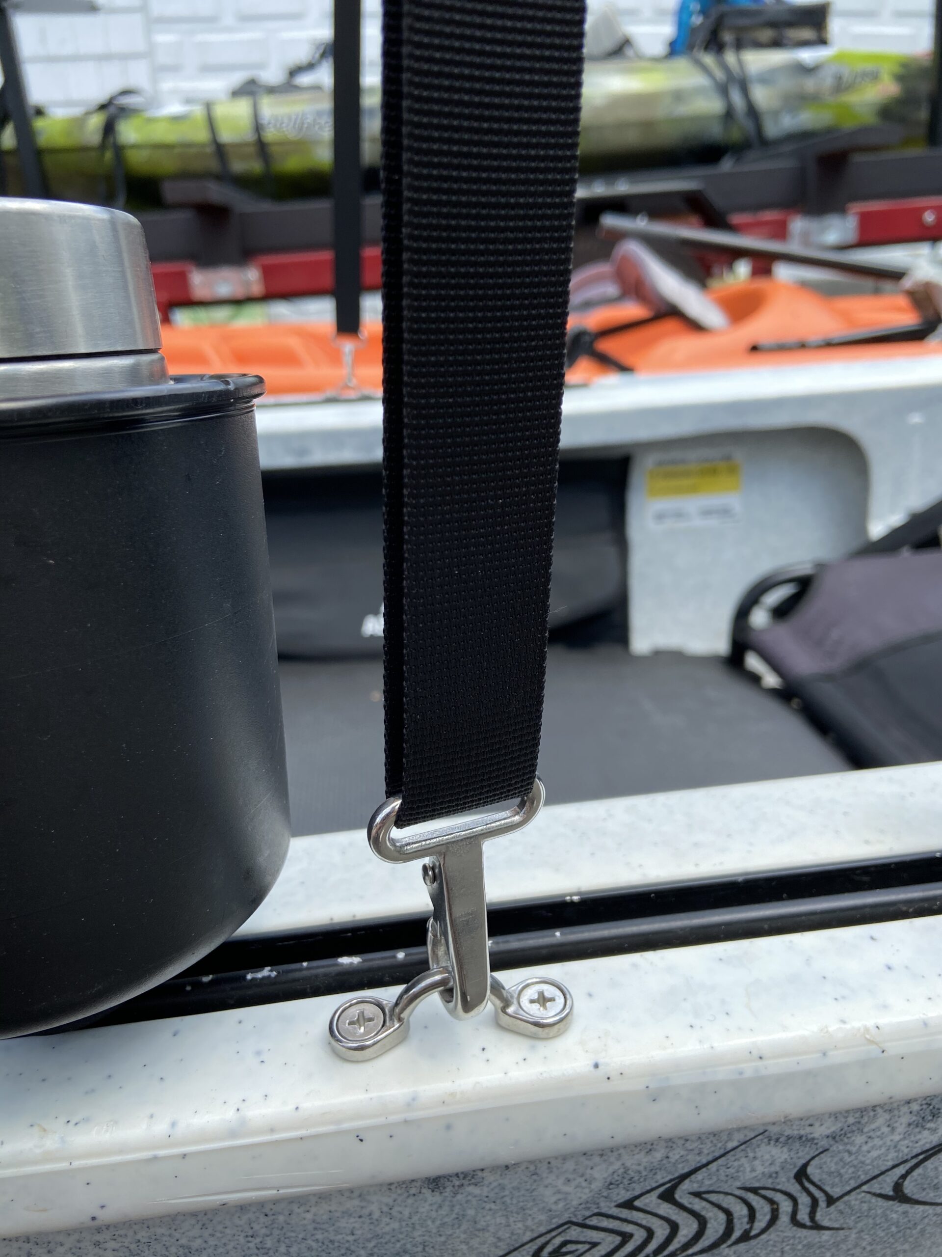 Cypress Rowe Outfitters Beige Canoe/Kayak Sun Shade/Canopy Bimini Top - Perfect Umbrella for Kayaking, Canoeing, Fishing Awning to Block UV & Heat Rays and Rain Protection - Customer Photo 3