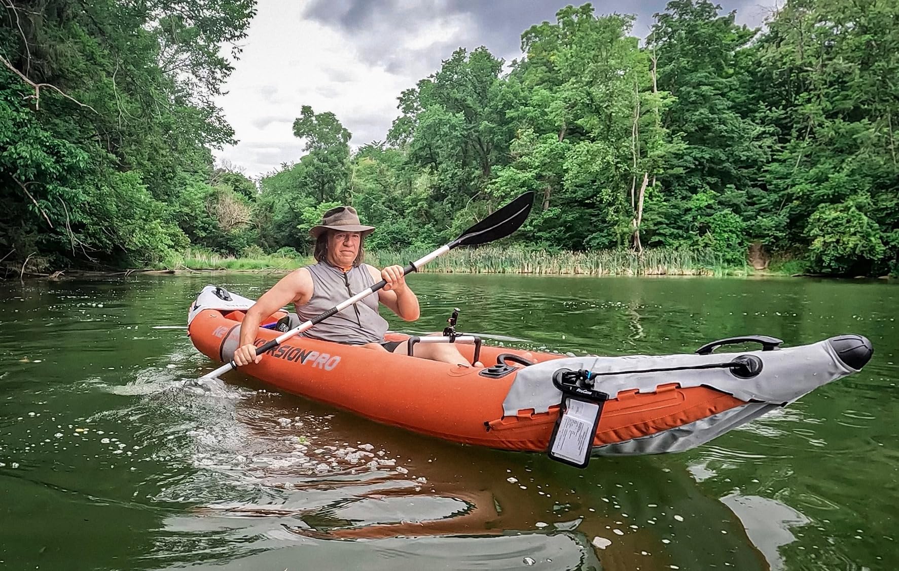 INTEX 68303EP Excursion Pro K1 Inflatable Kayak Set: Includes Deluxe 86in Kayak Paddles and High-Output Pump – SuperTough PVC – Adjustable Bucket Seat – 1-Person – 220lb Weight Capacity Customer Review INTEX 68303EP Excursion Pro K1 Inflatable Kayak Set: Includes Deluxe 86in Kayak Paddles and High-Output Pump – SuperTough PVC – Adjustable Bucket Seat – 1-Person – 220lb Weight Capacity - Customer Photo 1
