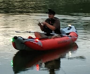 Botepon Kayak Navigation Lights Stern Lights Battery Operated, Waterproof Kayak Lights For Night Kayaking, Paddle Board Lights, Marine Safety Lights For Pontoon Boat, Bass Boat, Dinghy - Customer Photo 1