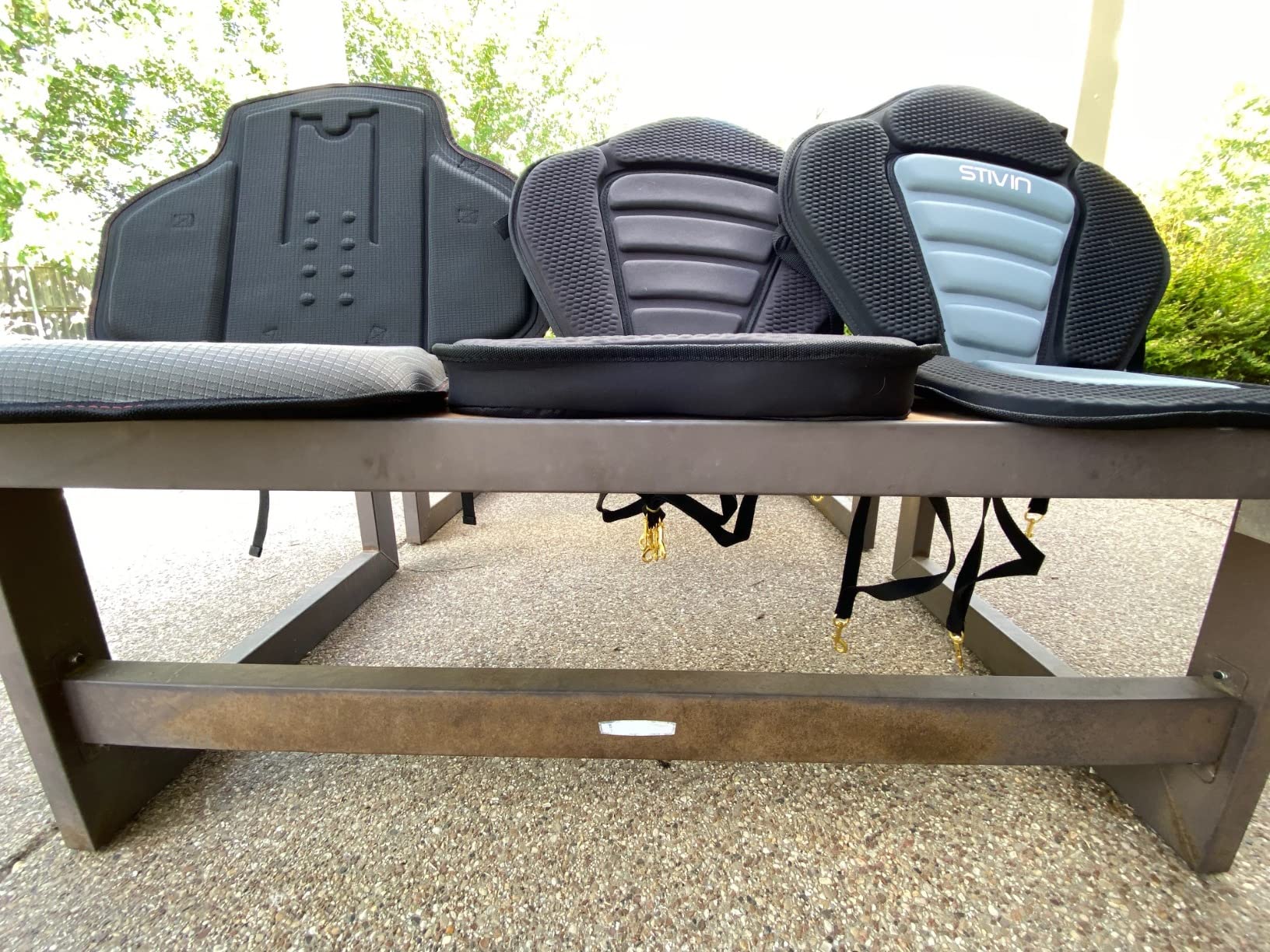 HLOGREE Kayak Seats - 1/2 Pck, Thicken Padded Seat Cushion with Back Support, Canoe & Ocean Sup Compatible - Customer Photo 2