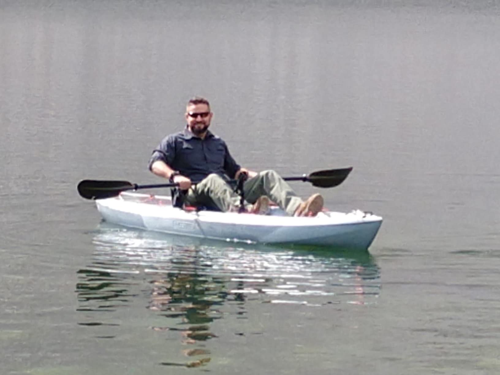 Pelican - Poseidon Angler Paddle - Aluminum Shaft with Reinforced Fiberglass Blades - Lightweight, Adjustable Kayaks Paddles - Perfect for Kayak Fishing - Customer Photo 1