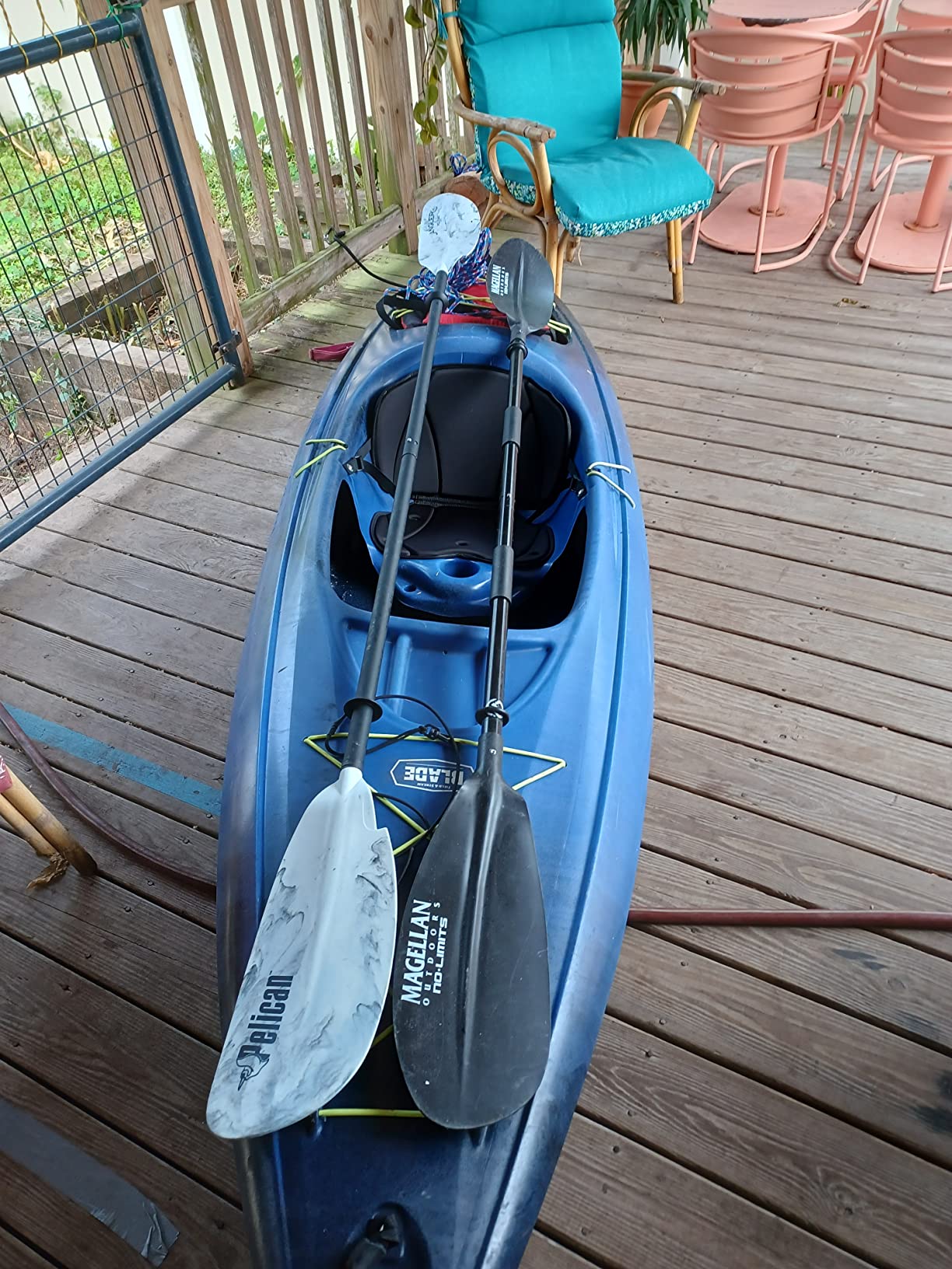 Pelican - Poseidon Angler Paddle - Aluminum Shaft with Reinforced Fiberglass Blades - Lightweight, Adjustable Kayaks Paddles - Perfect for Kayak Fishing - Customer Photo 2