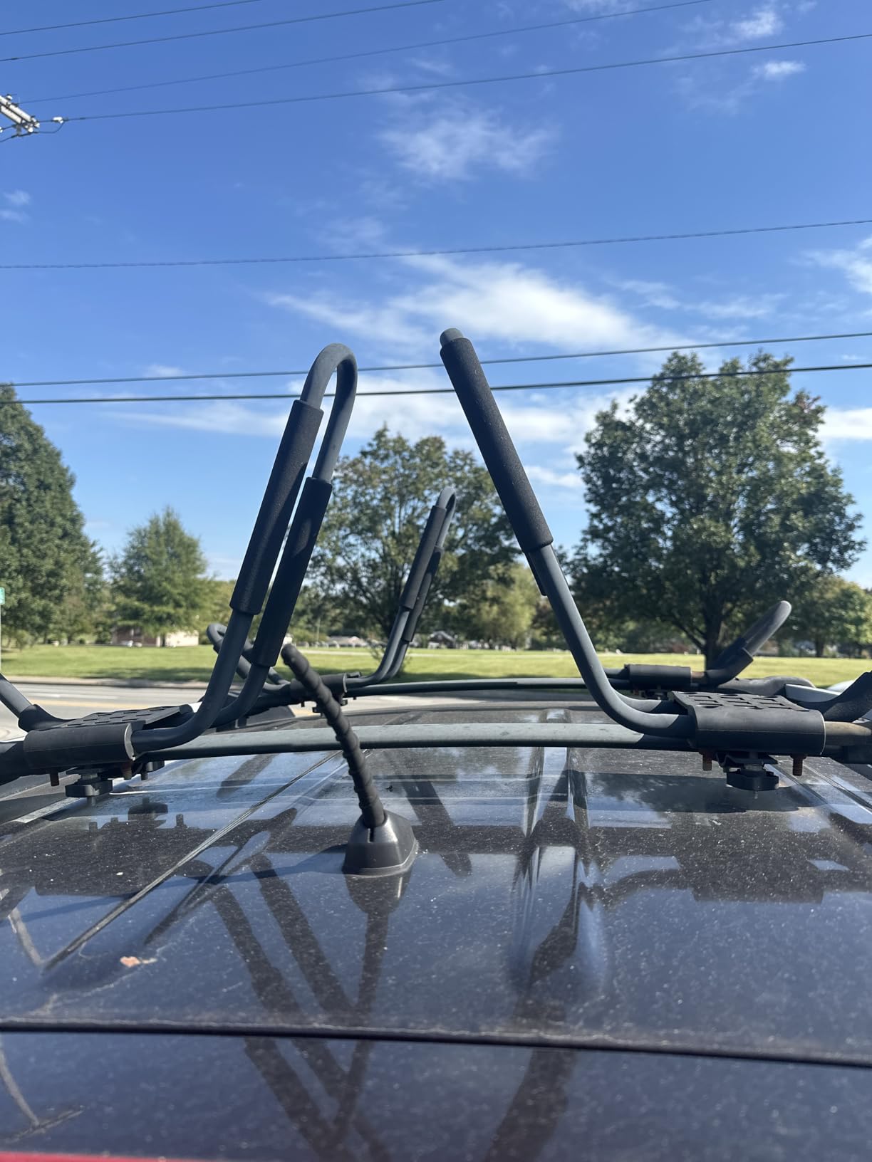 PIRIPARA Kayak Roof Rack 2 Pairs J-Bar Carrier Holder for Canoe, SUV, Cars, Truck, Surf Ski, Car Top Mount Racks for Trip, Set of 4 - Customer Photo 2