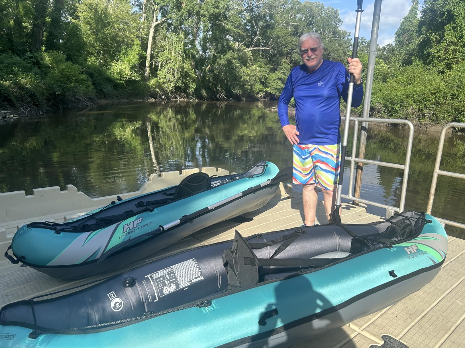Bestway Hydro Force Inflatable Kayak Set | Includes Seat, Paddle, Hand Pump, Storage Carry Bag | Great for Adults, Kids and Families Customer Review Bestway Hydro Force Inflatable Kayak Set | Includes Seat, Paddle, Hand Pump, Storage Carry Bag | Great for Adults, Kids and Families - Customer Photo 1