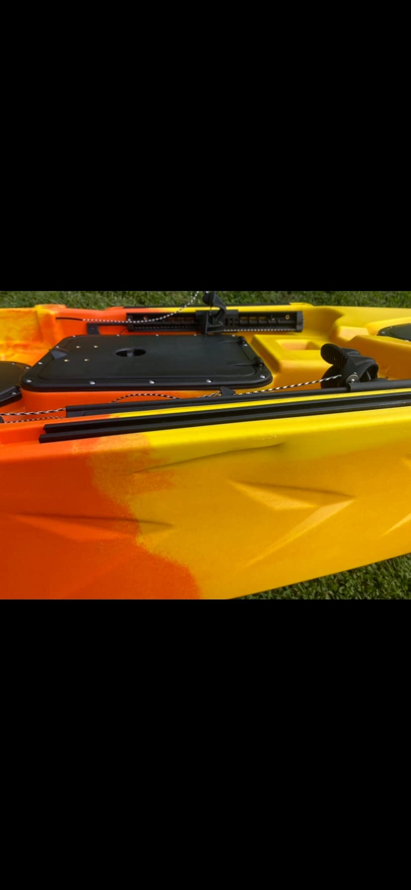 BKC UH-RA220 11.5 Foot Angler Sit On Top Fishing Kayak with Paddles and Upright Chair and Rudder System Included (Blue CAMO) - Customer Photo 2