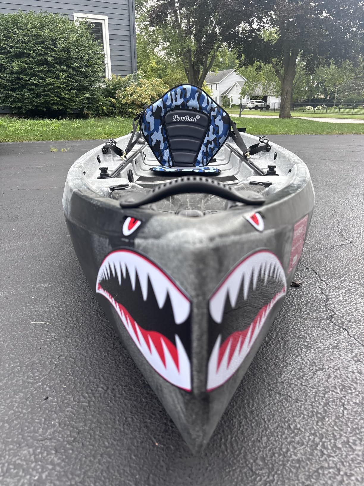 Universal Deluxe Kayak Seat Cushion with Storage Bag for Kayak,Padded Boat,SUP,Canoe,Fishing Boat,Seats with 4 Adjustable Straps - Customer Photo 1