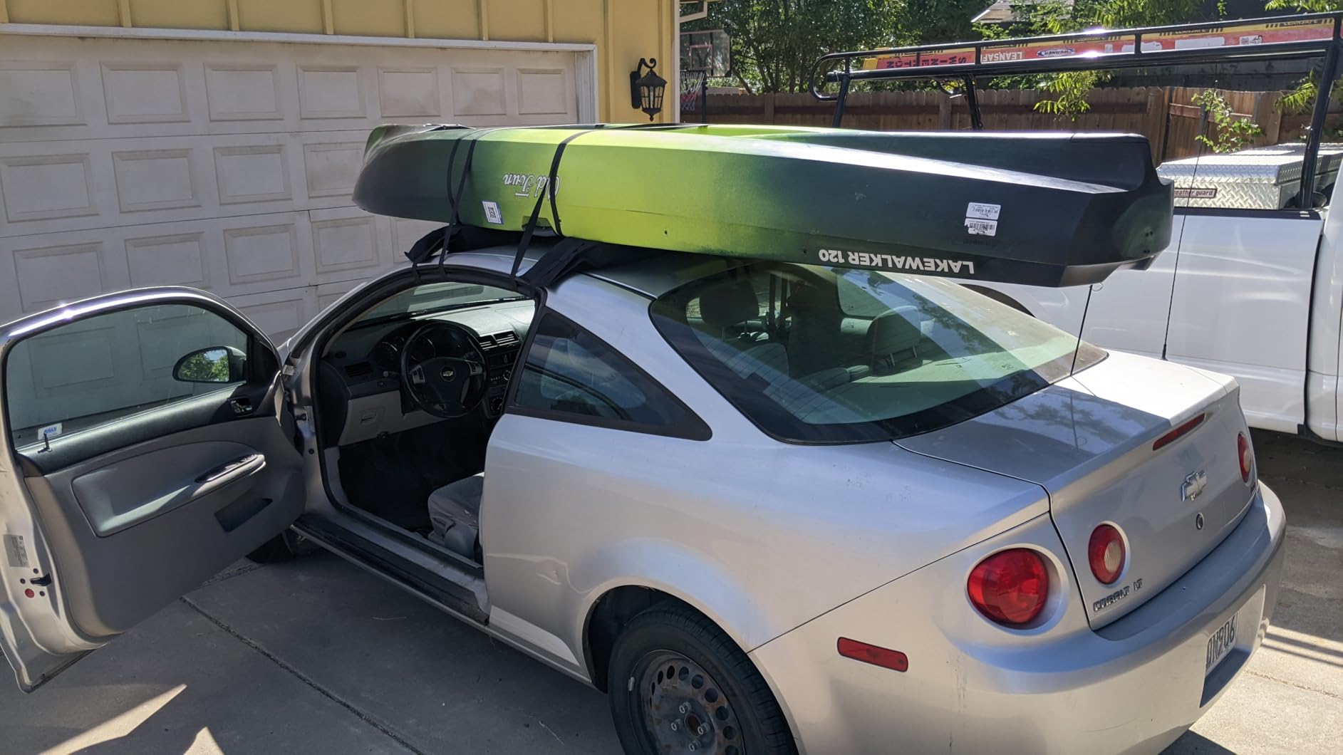 Universal Car Soft Kayak Roof Rack Pads for Kayak Surfboard SUP with 20FT Durable Tie-Down Straps, 2 Tie Down Rope, 4 Quick Loop Straps - Customer Photo 1