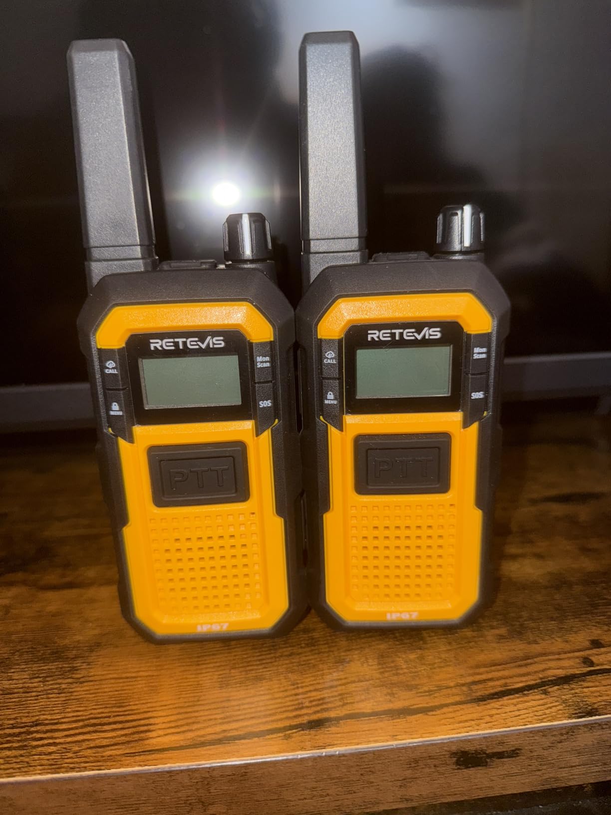 Retevis RB48 Waterproof Walkie Talkies, Heavy Duty Two Way Radio, Advanced Triple Proof, Vibration Call, USB-C, SOS,2000mAh, NOAA, 2 Way Radio(2 Pack) Yellow Customer Review Retevis RB48 Waterproof Walkie Talkies, Heavy Duty Two Way Radio, Advanced Triple Proof, Vibration Call, USB-C, SOS,2000mAh, NOAA, 2 Way Radio(2 Pack) Yellow - Customer Photo 2