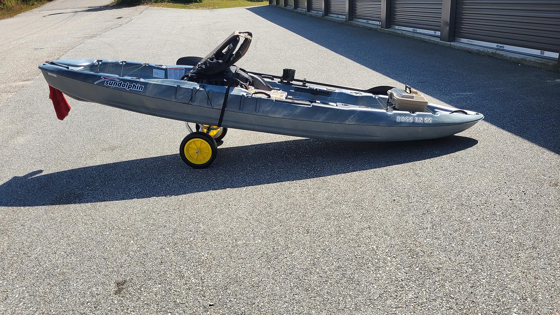 Bonnlo Kayak Cart, Heavy Duty Universal Kayak Trailer Adjustable Width 6.3