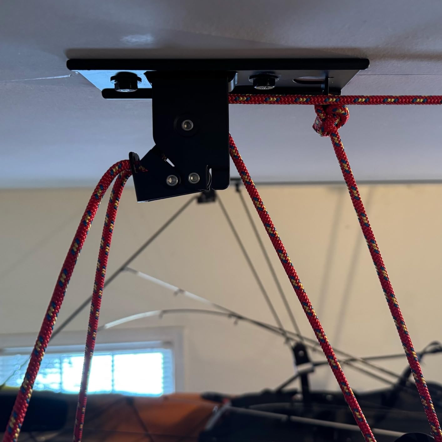 StoreYourBoard Kayak and Canoe Ceiling Hoist – Overhead Garage Storage Rack for Kayaks, Canoes, and Paddle Gear – Heavy Duty Pulley System Indoor Ceiling Mount Customer Review StoreYourBoard Kayak and Canoe Ceiling Hoist – Overhead Garage Storage Rack for Kayaks, Canoes, and Paddle Gear – Heavy Duty Pulley System Indoor Ceiling Mount - Customer Photo 3