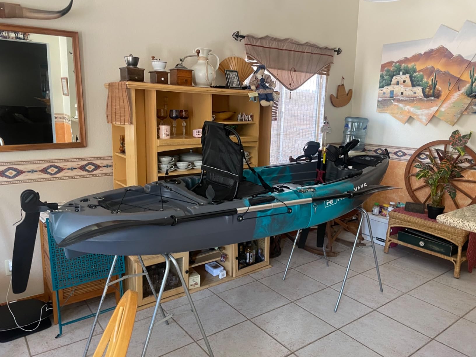 Reel Yaks Raptor Modular Fishing Kayak - 9.5ft Lightweight Sit On Top Kayak for Adults & Youth - Stable & Portable, Ideal Space-Saving Design for Travel - 380lbs Capacity - Customer Photo 2