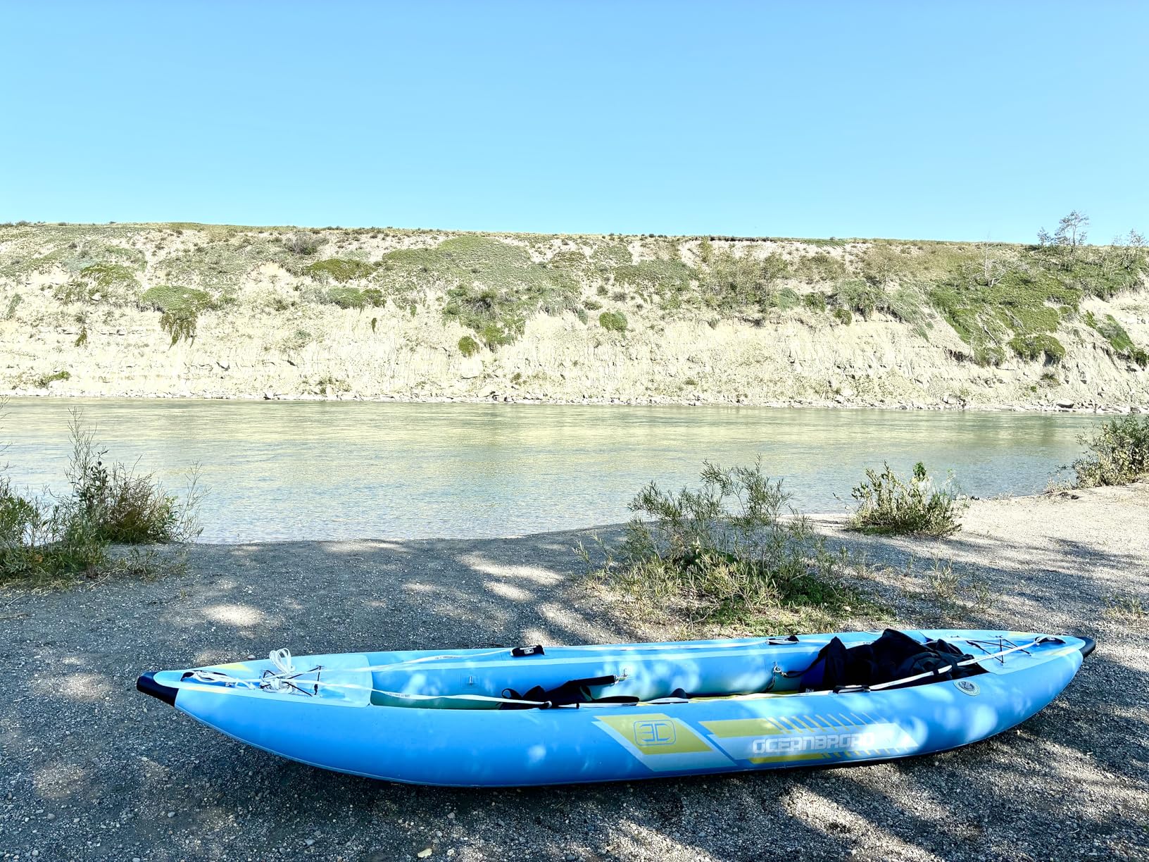 OCEANBROAD Inflatable Sit-in Kayak(NO HIN), 1 Person/2 Person Blow Up Kayak for Adults with Paddle, Kayak Seat, Pedal, Hand Pump and Bag, Blue/Sky Blue Customer Review OCEANBROAD Inflatable Sit-in Kayak(NO HIN), 1 Person/2 Person Blow Up Kayak for Adults with Paddle, Kayak Seat, Pedal, Hand Pump and Bag, Blue/Sky Blue - Customer Photo 2