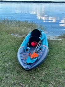 Inflatable Kayak, Lightweight and Durable Foldable Kayak, Blow Up Kayak, Kayaks for Adults Paddling on Rivers, Lakes and Coastal Waters - Customer Photo 2