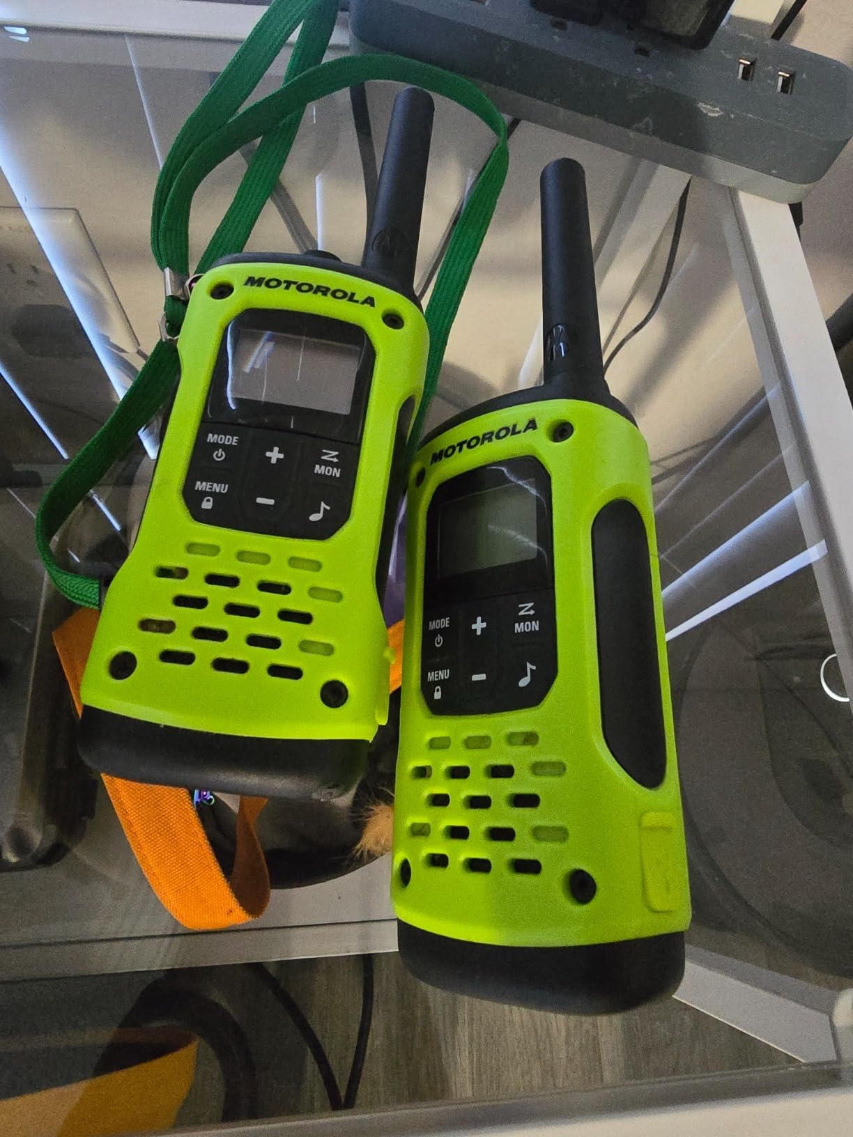 Motorola Solutions, Portable FRS, T605_H2O, Talkabout, Two Way Radios Waterproof Walkie Talkie Emergency Preparedness, Rechargeable, 22 Channel, 35 Mile, Orange W/Black, 2 Pack Customer Review Motorola Solutions, Portable FRS, T605_H2O, Talkabout, Two Way Radios Waterproof Walkie Talkie Emergency Preparedness, Rechargeable, 22 Channel, 35 Mile, Orange W/Black, 2 Pack - Customer Photo 4